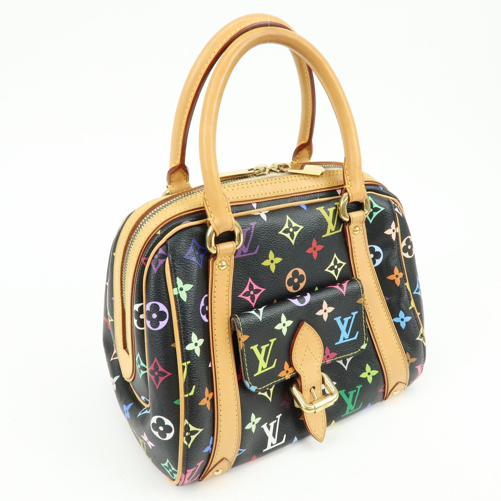 Louis Vuitton Monogram Multicolor Priscilla Hand Bag Noir M40097