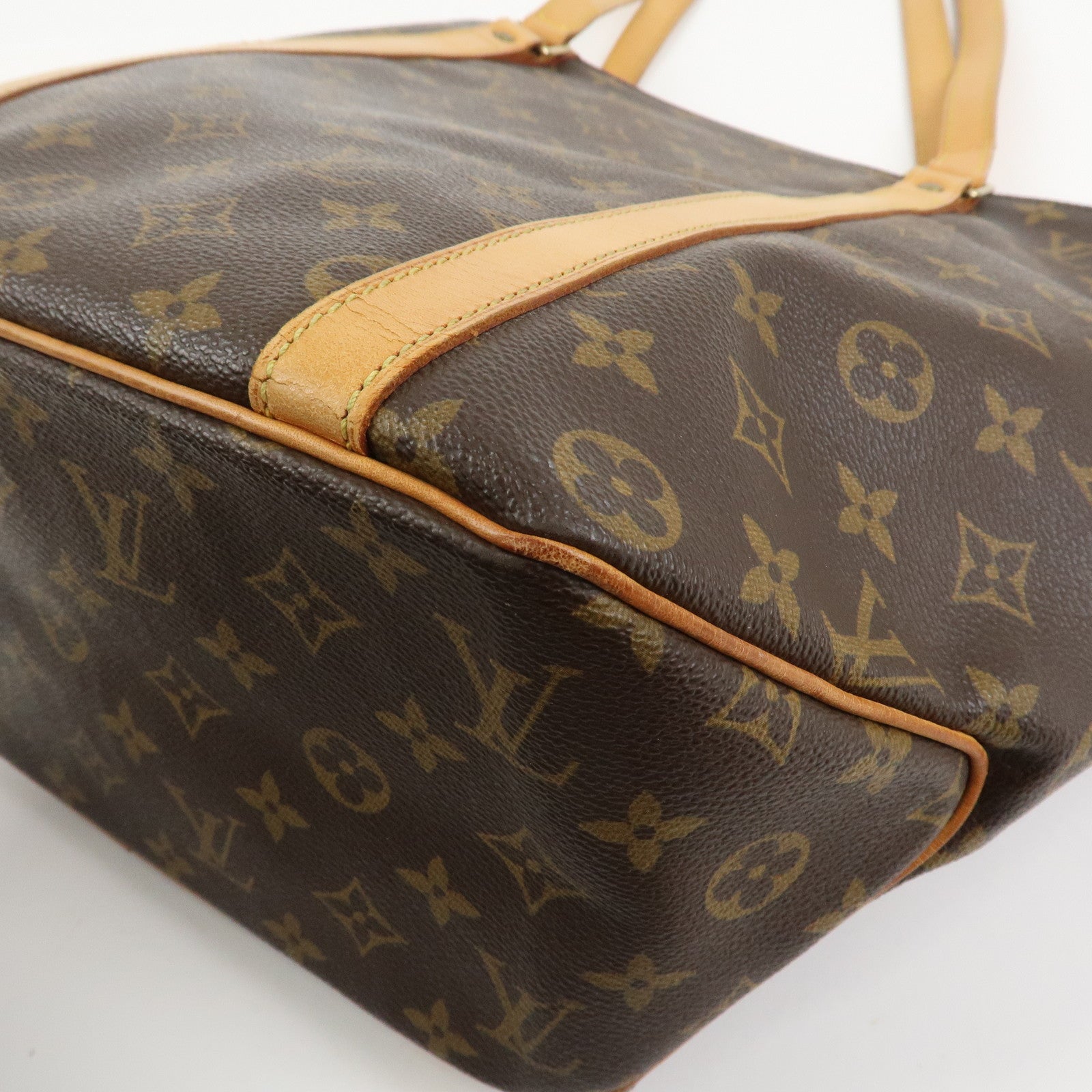 Louis Vuitton Monogram Sac Shopping Shoulder Bag Brown M51108