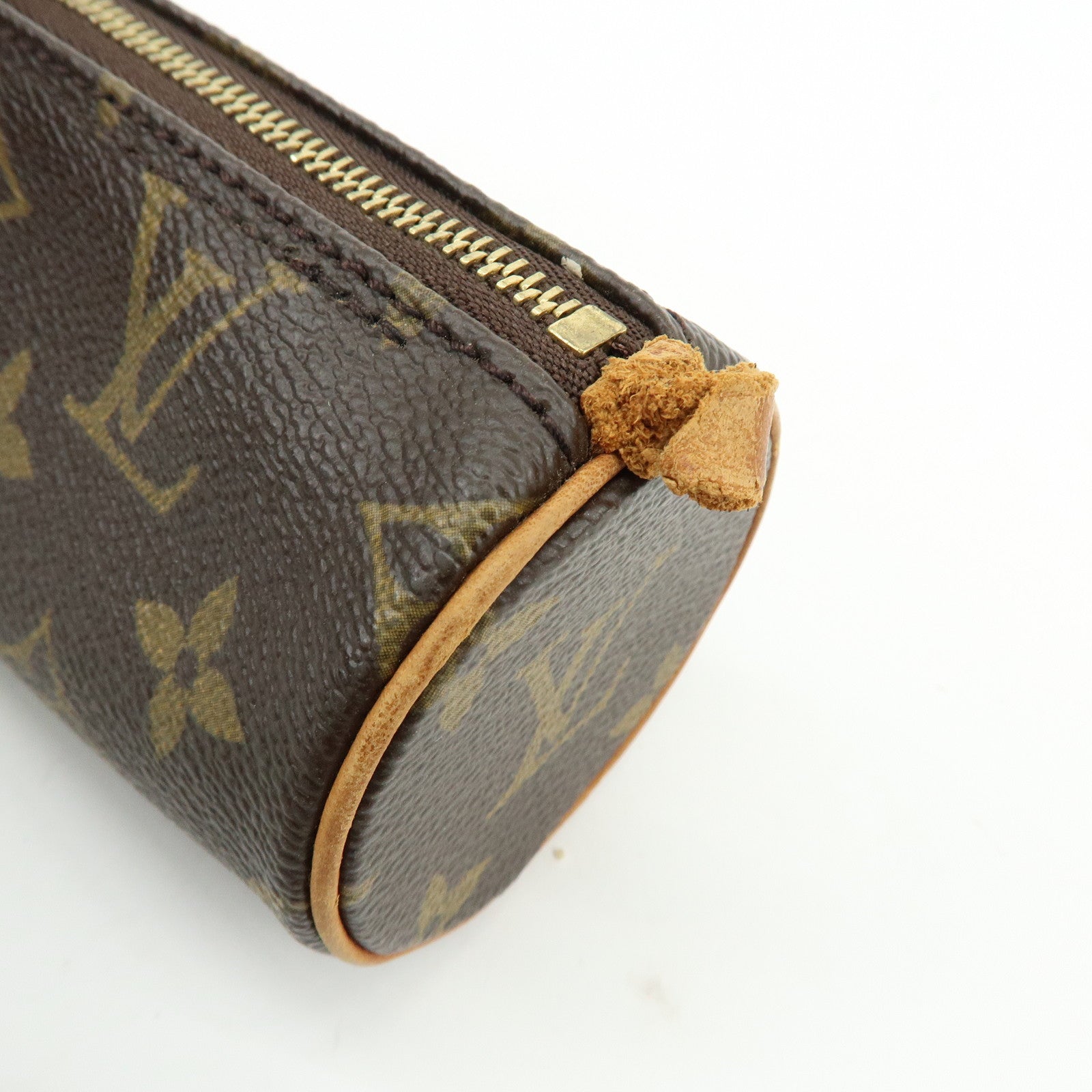 Louis Vuitton Monogram Set of 2 Mini Pouch for Papillon Bag Brown