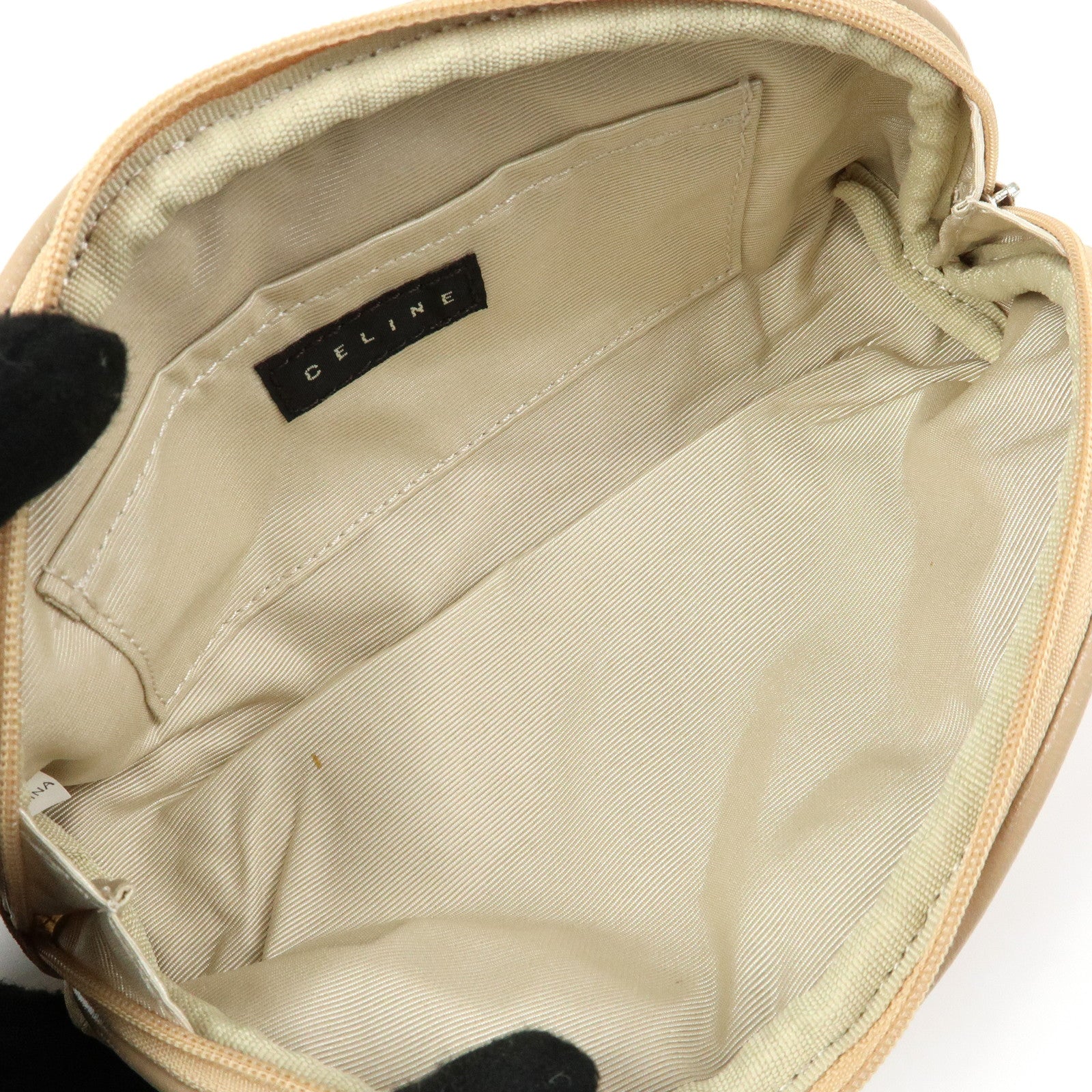 CELINE Macadam Set of 2 Sunglasses Case Handkerchief Beige Blue