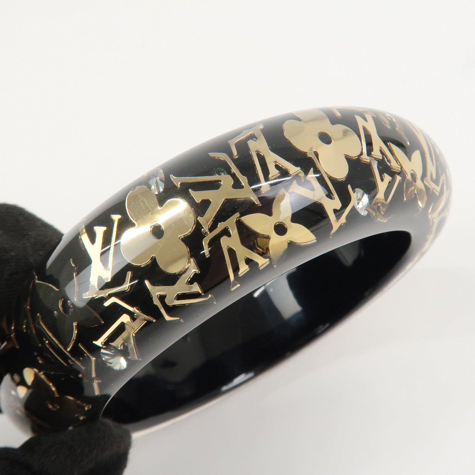 Louis Vuitton Bracelet Inclusion GM Bangle Transparent Black M65301