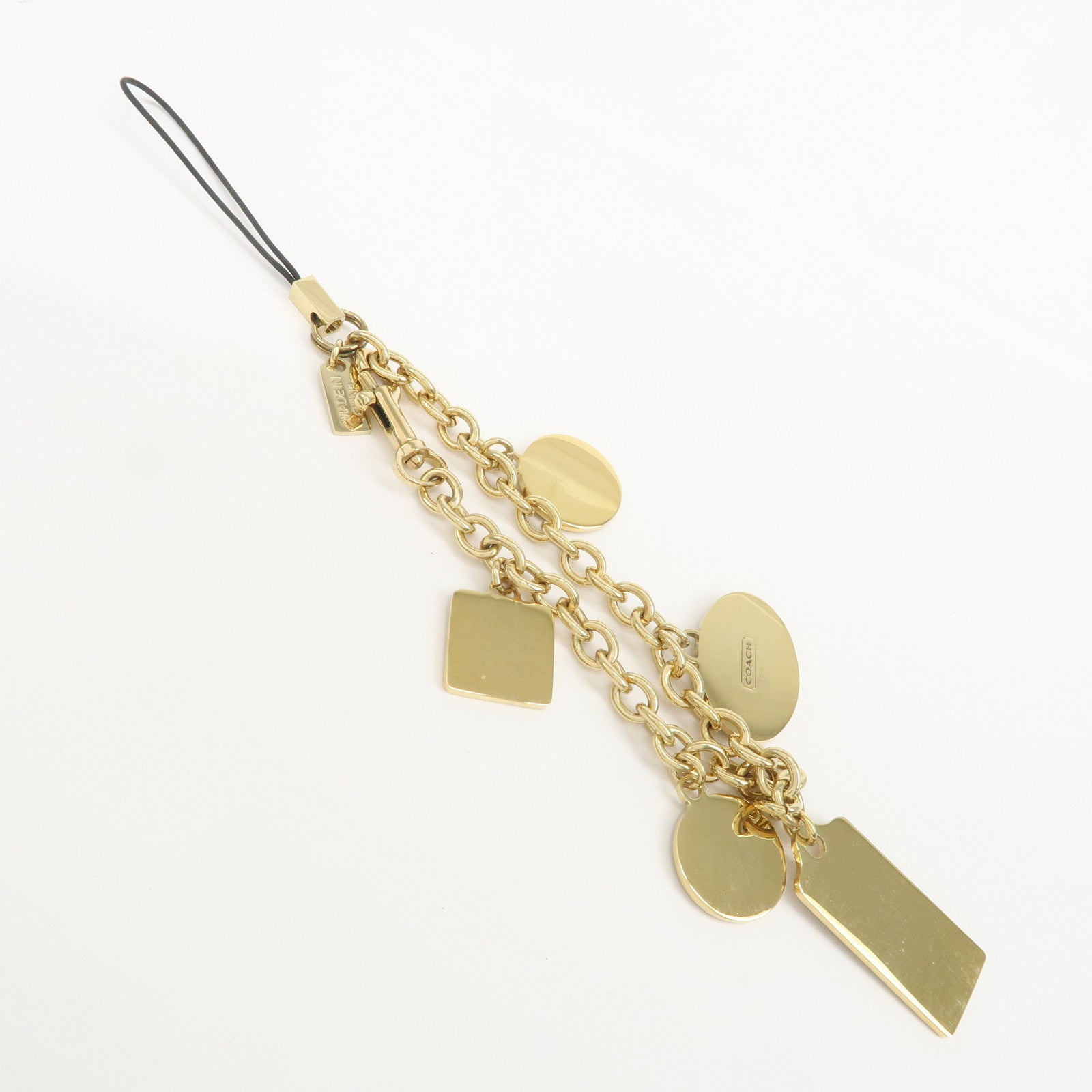 COACH Set Of 3 Bag Charm Key Charm Metal Multicolor Fruits