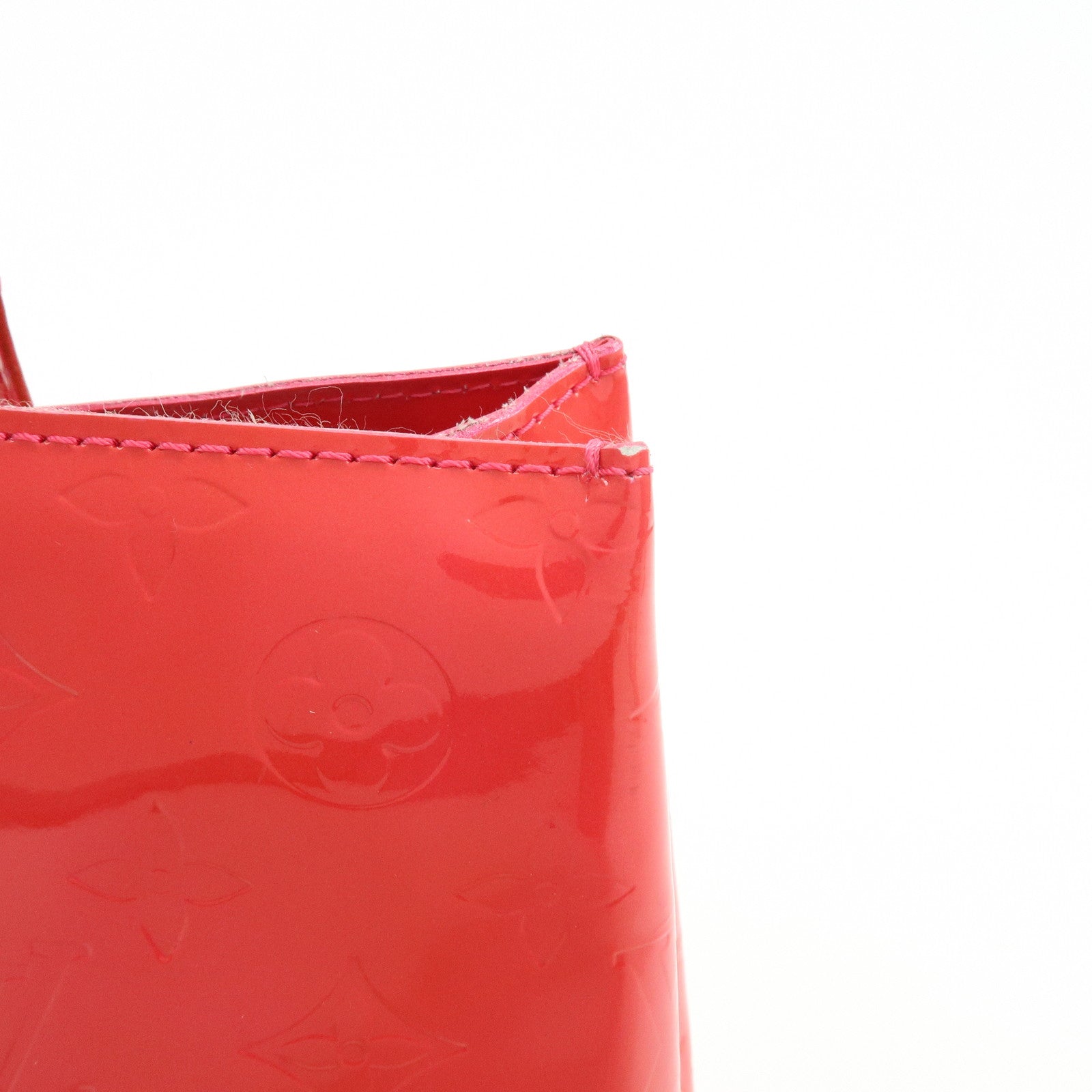 Louis Vuitton Monogram Vernis Wilshire PM Hand Bag Rose Pop M93643