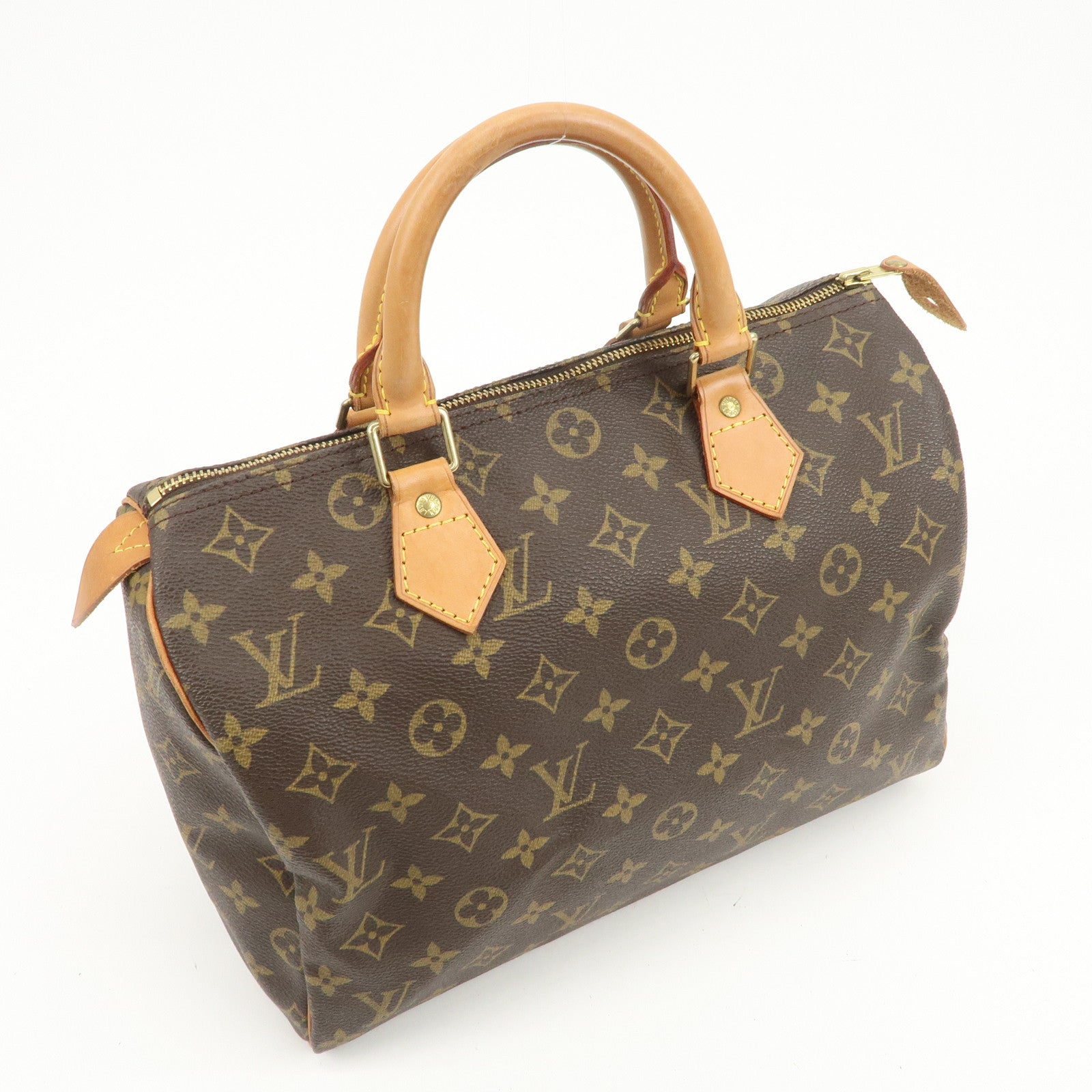Louis Vuitton Monogram Speedy 30 Boston Bag Hand Bag Brown M41526