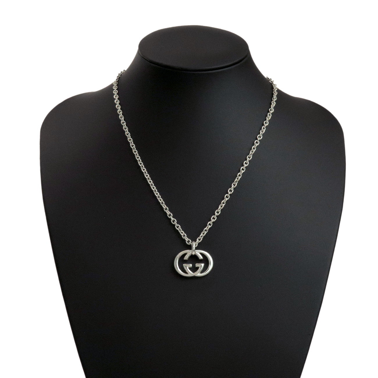 GUCCI Interlocking G Chain Necklace SV925 Silver