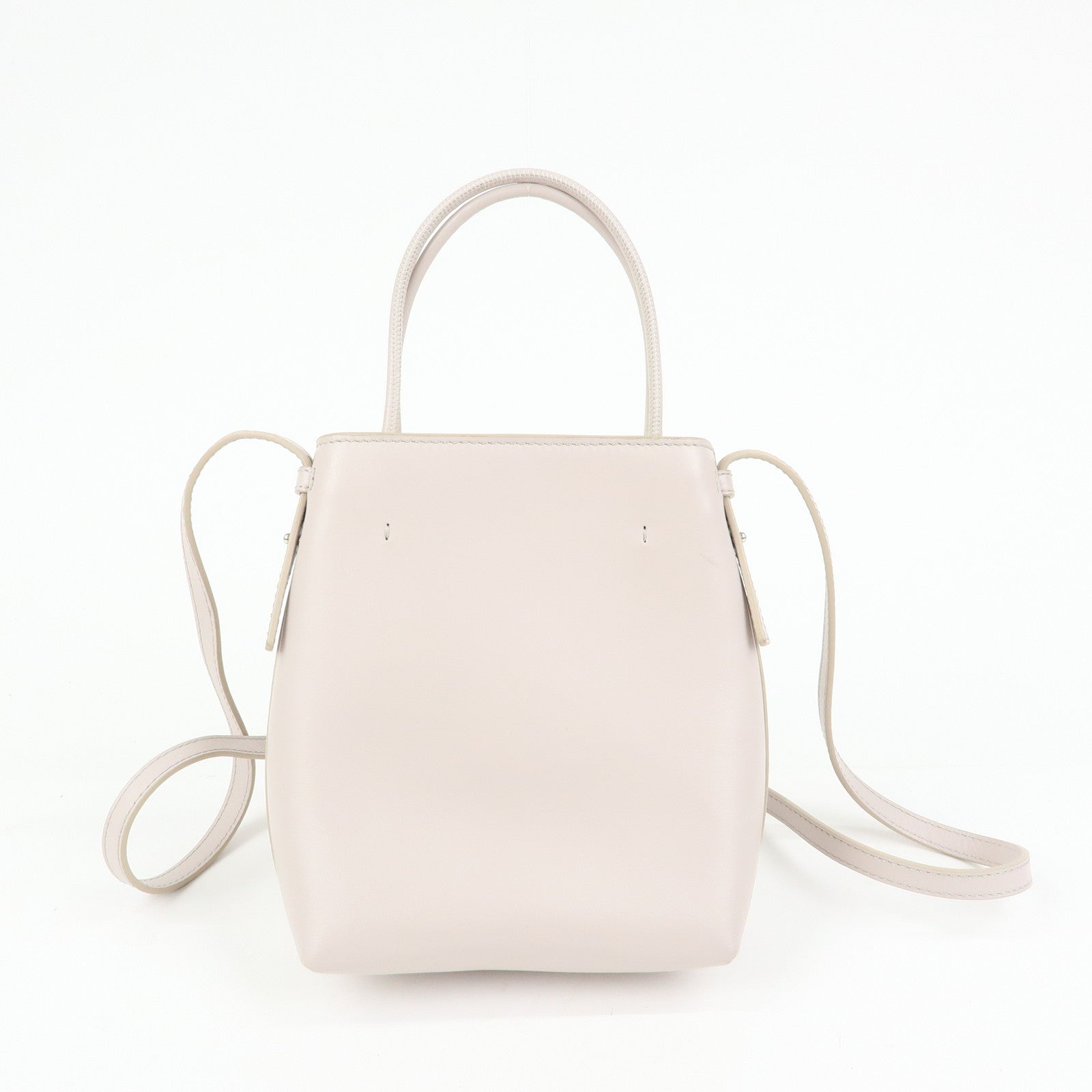 Chloe Sense Micro Leather 2Way Bag Shoulder Bag Hand Bag Pink Beige