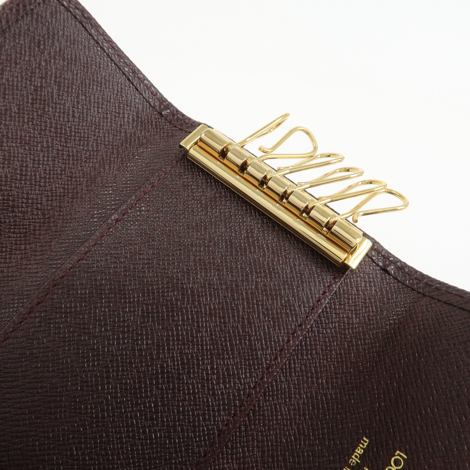 Louis Vuitton Taiga Leather Multiclés 6 Key Case Acajou M30536