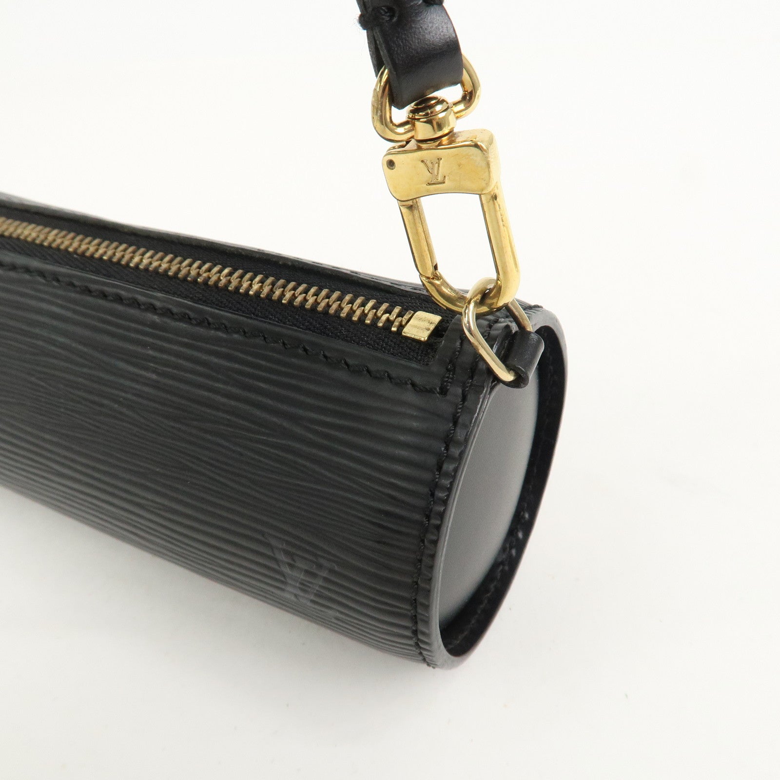 Louis Vuitton Epi Leather Mini Pouch For Soufflot Hand Bag Noir