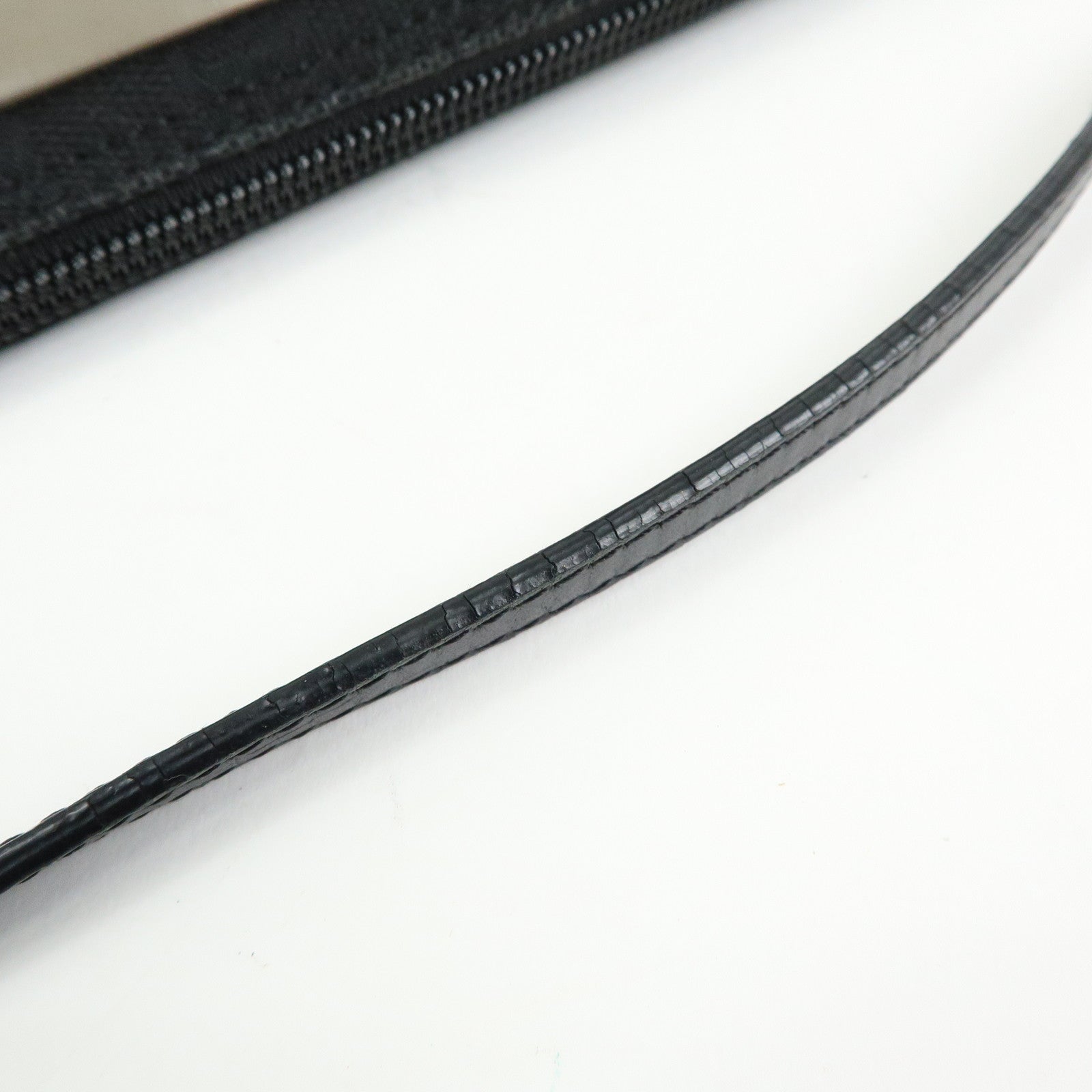 GUCCI Boat Bag GG Canvas Leather Hand Bag Pouch Black 0391103