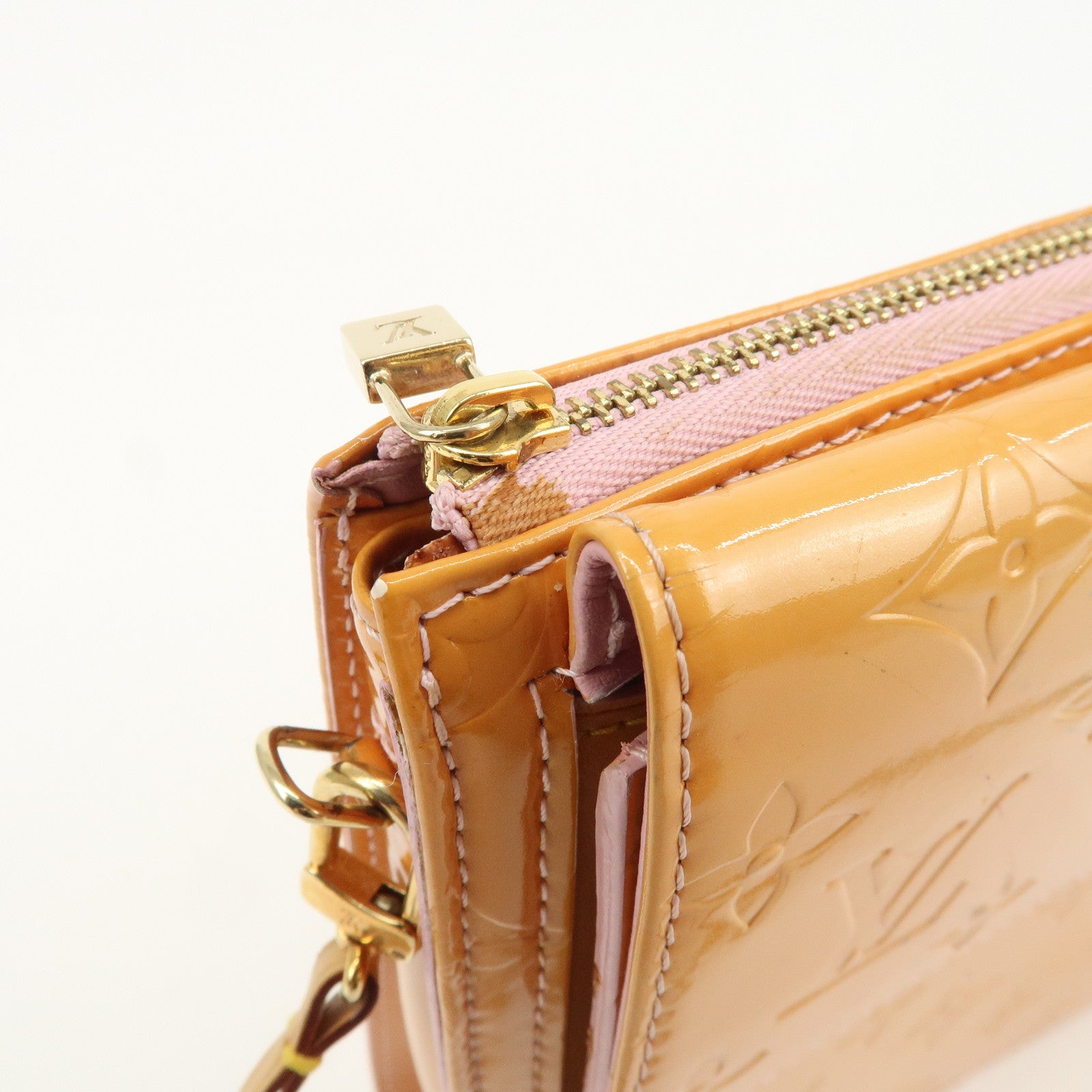 Louis Vuitton Monogram Vernis Leather Motto Shoulder Bag M91034