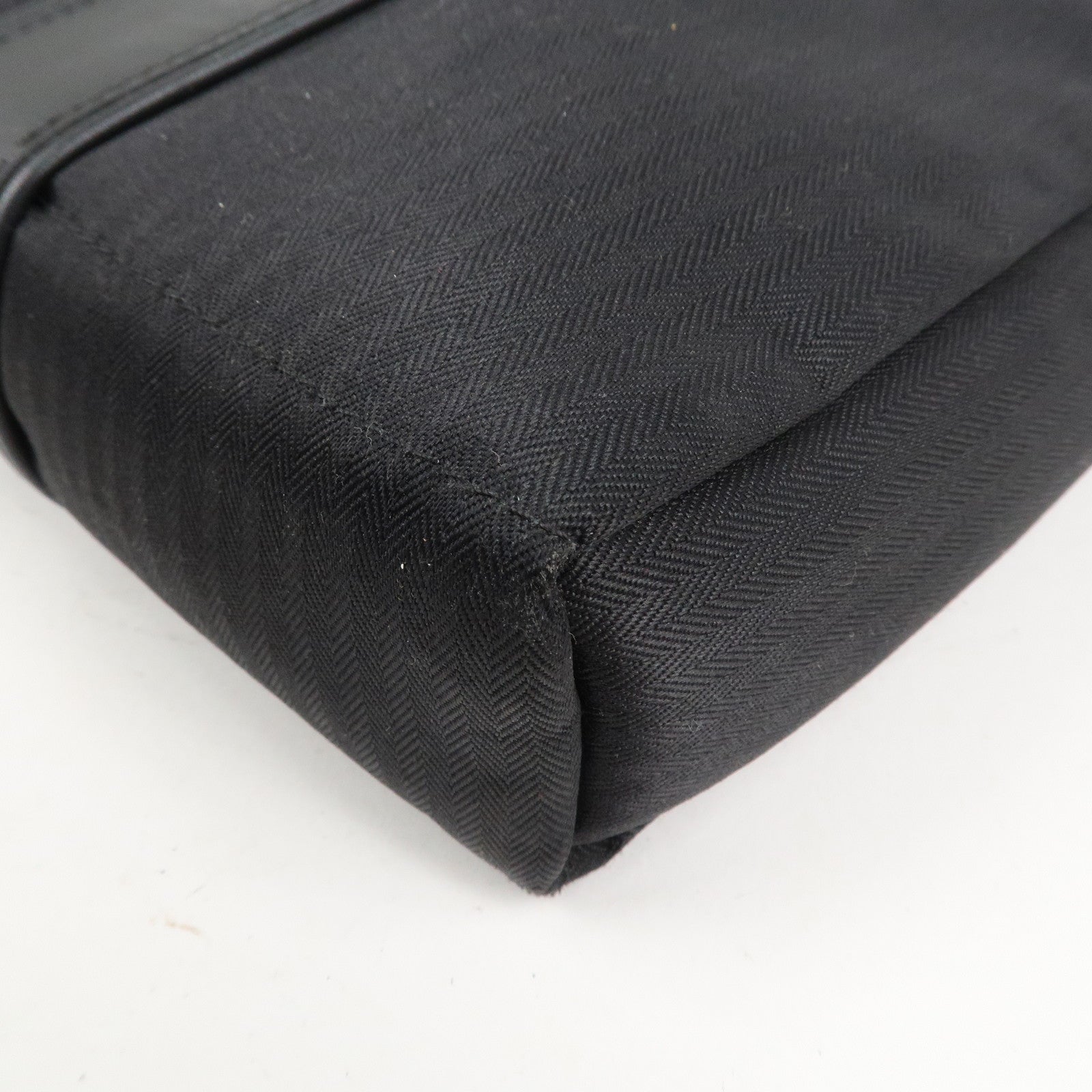 HERMES Toile Chevrons Leather Acapulco Bandouliere Shoulder Bag MM