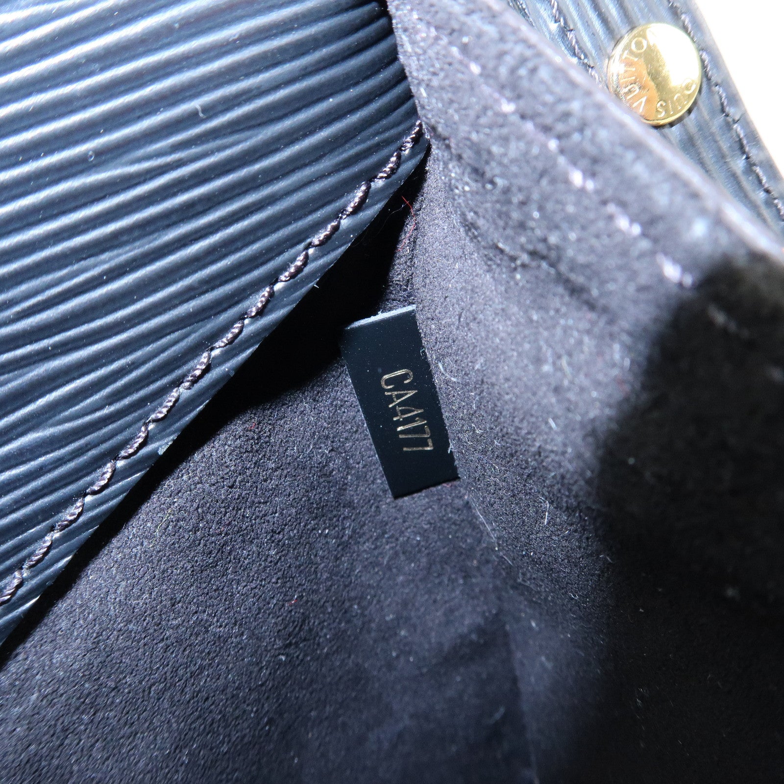 Louis Vuitton Monogram Epi Saint Michel Shoulder Brown Noir M44030
