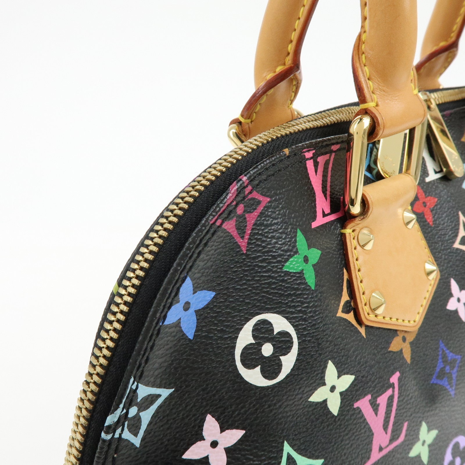 Louis Vuitton Monogram Multicolor Alma PM Hand Bag Noir M40444