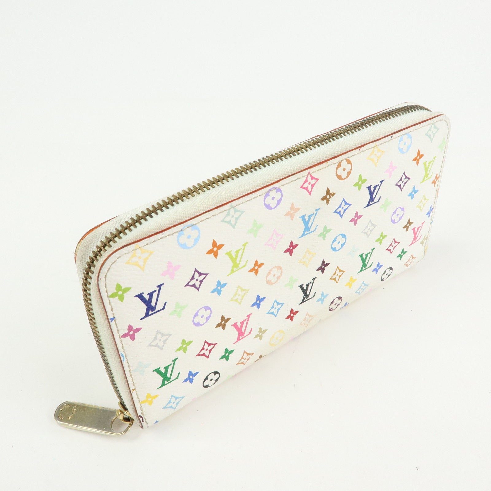Louis Vuitton Monogram Multicolor Zippy Long Wallet Blanc M60241