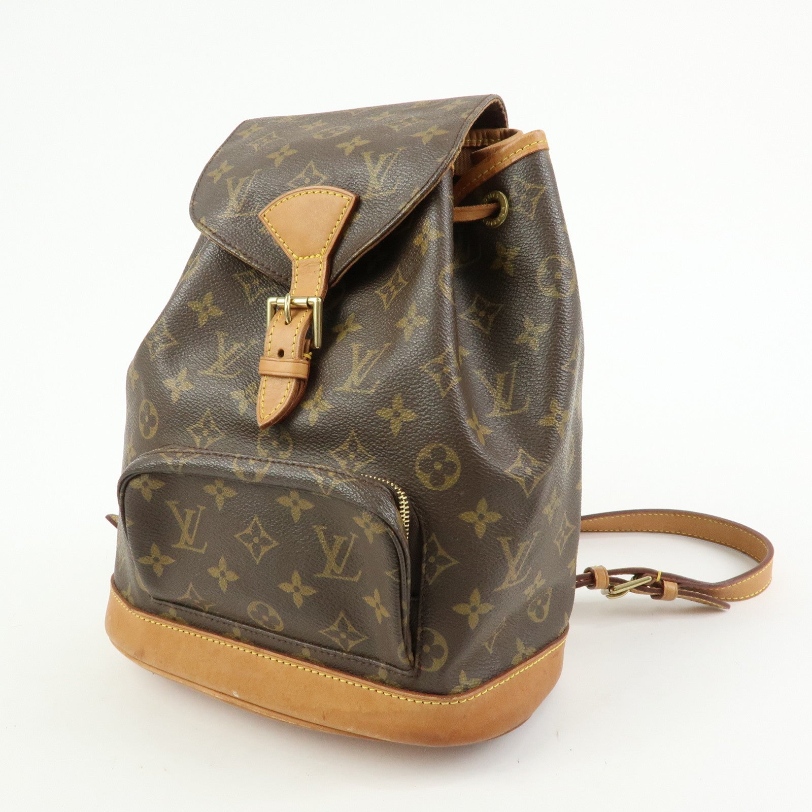 Louis Vuitton Monogram Montsouris MM Backpack Rucksack Brown M51136