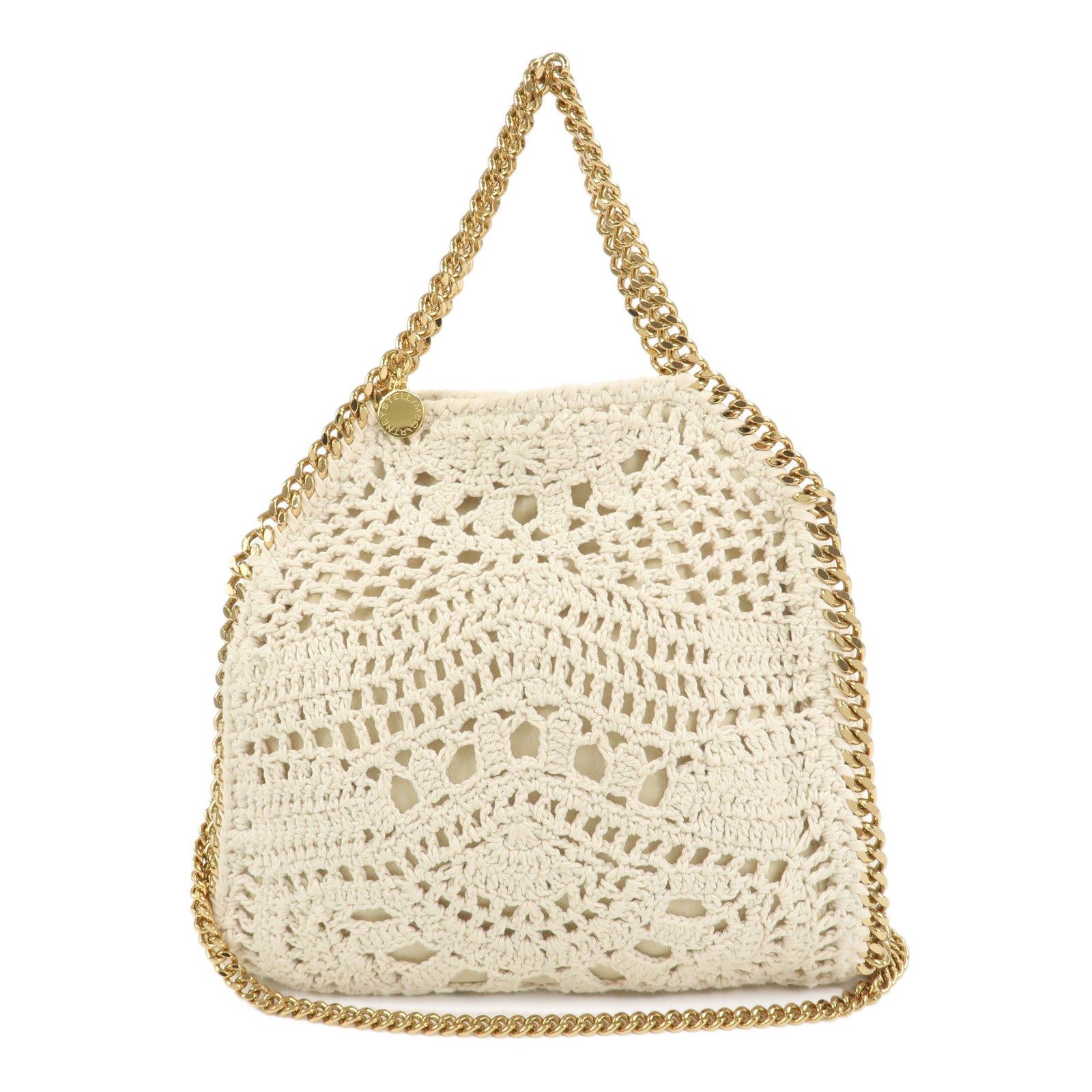 STELLA MCCARTNEY Falabella Cotton 2Way Bag Shoulder Bag Ivory