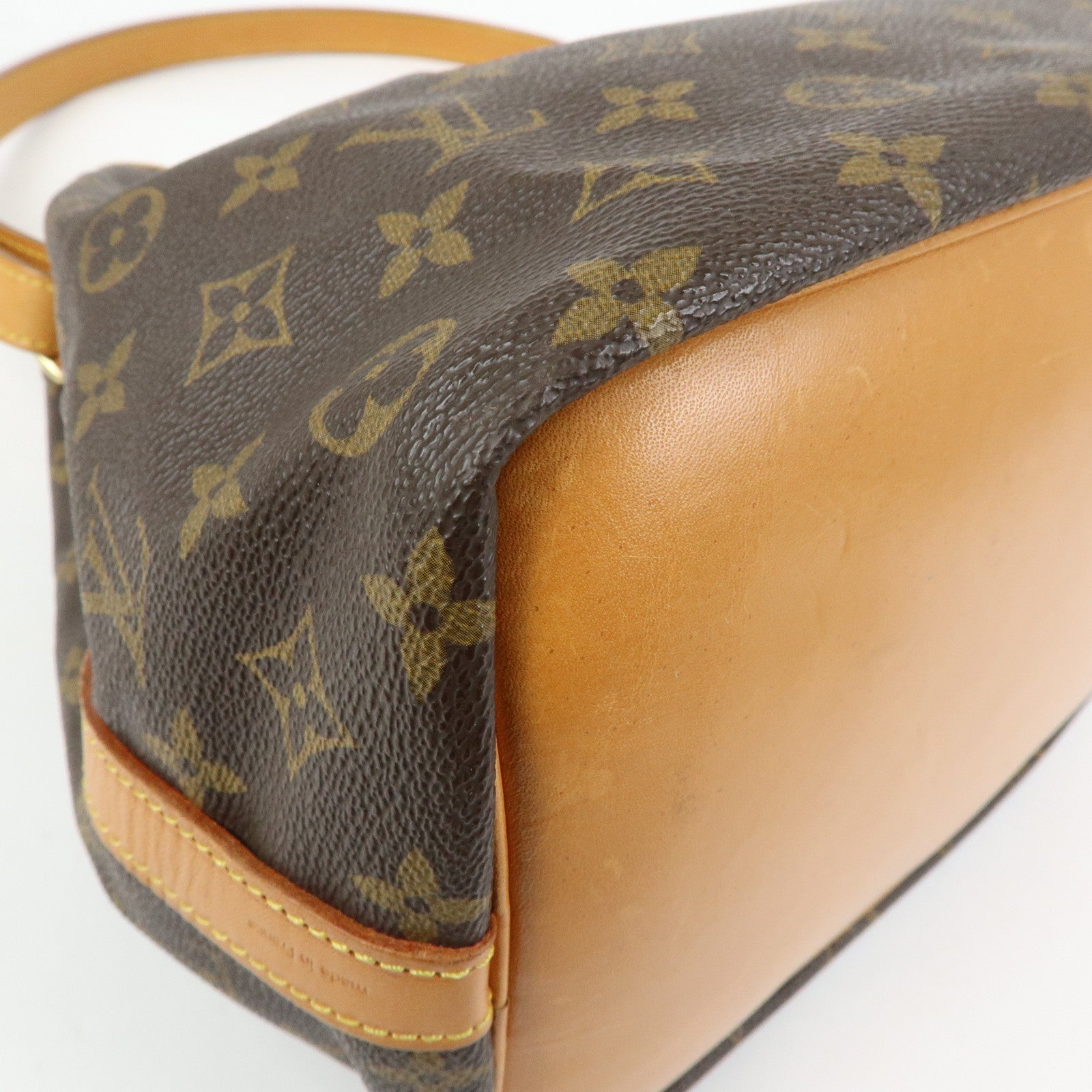 Louis Vuitton Monogram Petit Noe Shoulder Bag Brown M42226