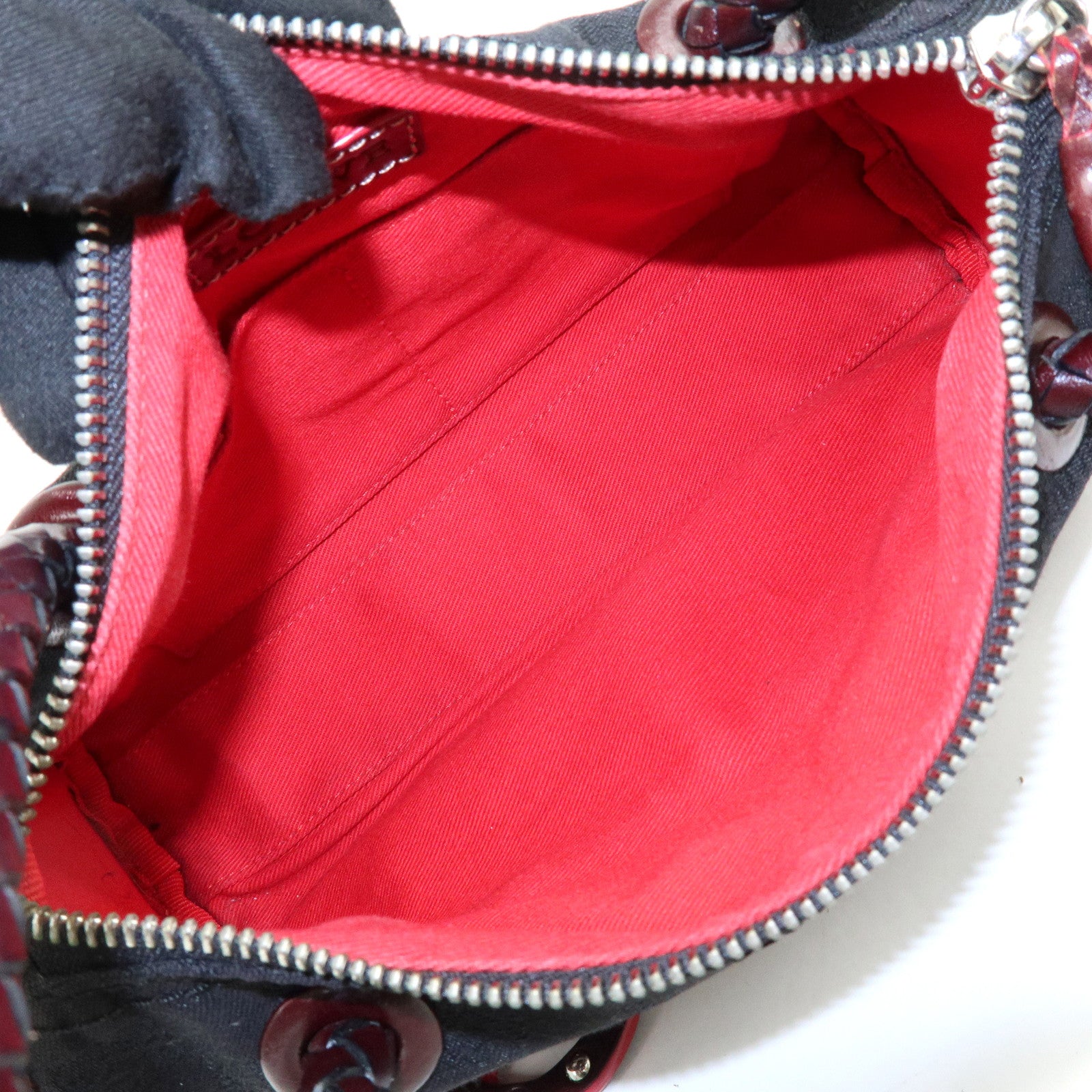 LOEWE Anagram Leather Mini Hand Bag Black Dark Brown