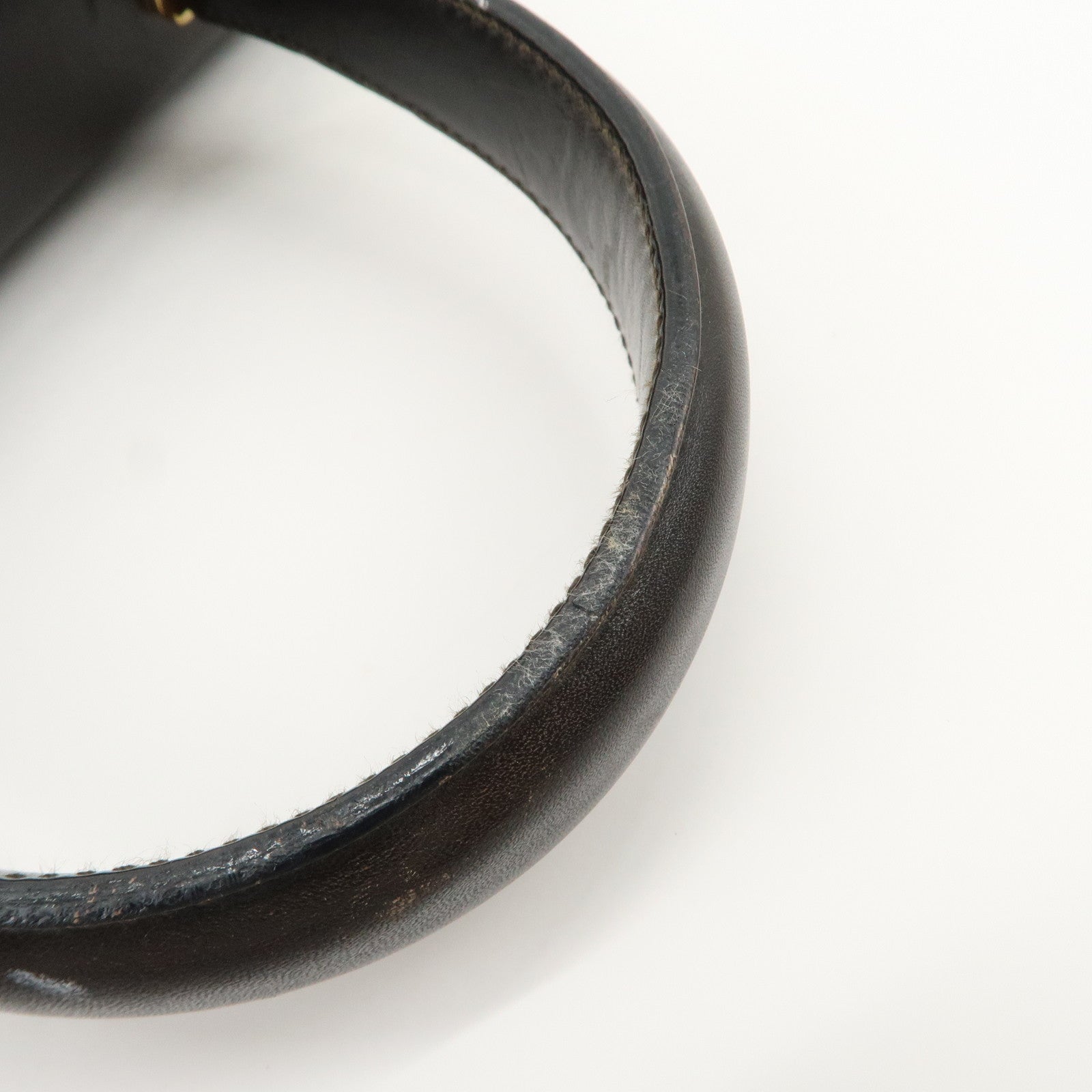 Ferragamo Gancini Leather 2Way Hand Bag Shoulder Bag Brown