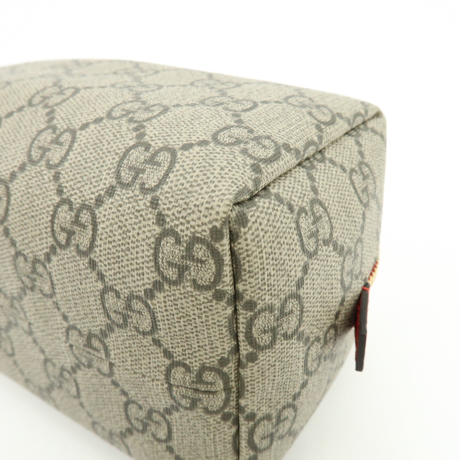 GUCCI GG Marmont GG Supreme Cosmetic Pouch Brown Red 548393