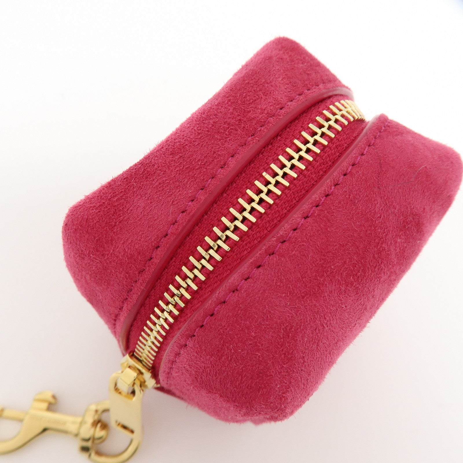 SAINT LAURENT PARIS Casandra Suede Leather Jamie Cube Pouch 669964