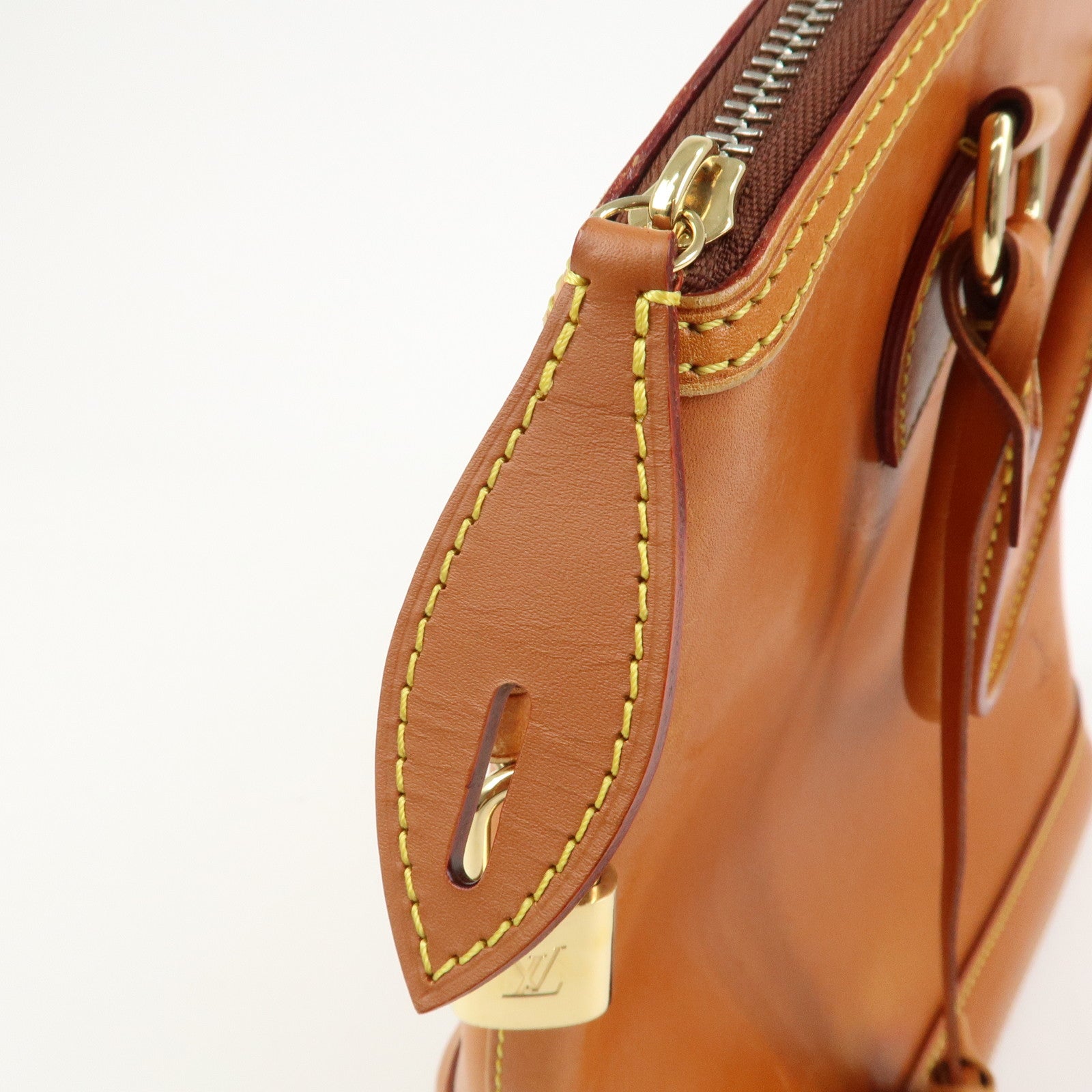 Louis Vuitton Lockit Nomade Leather Hand Bag Caramel Brown M85388