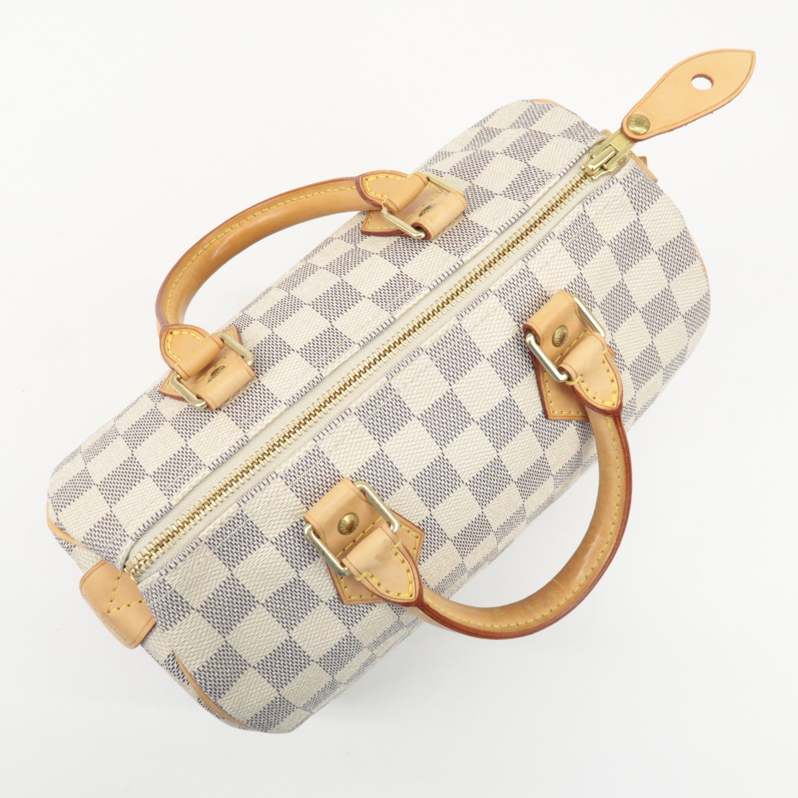Louis Vuitton Damier Azur Speedy 25 Boston Bag Hand Bag N41534 Used