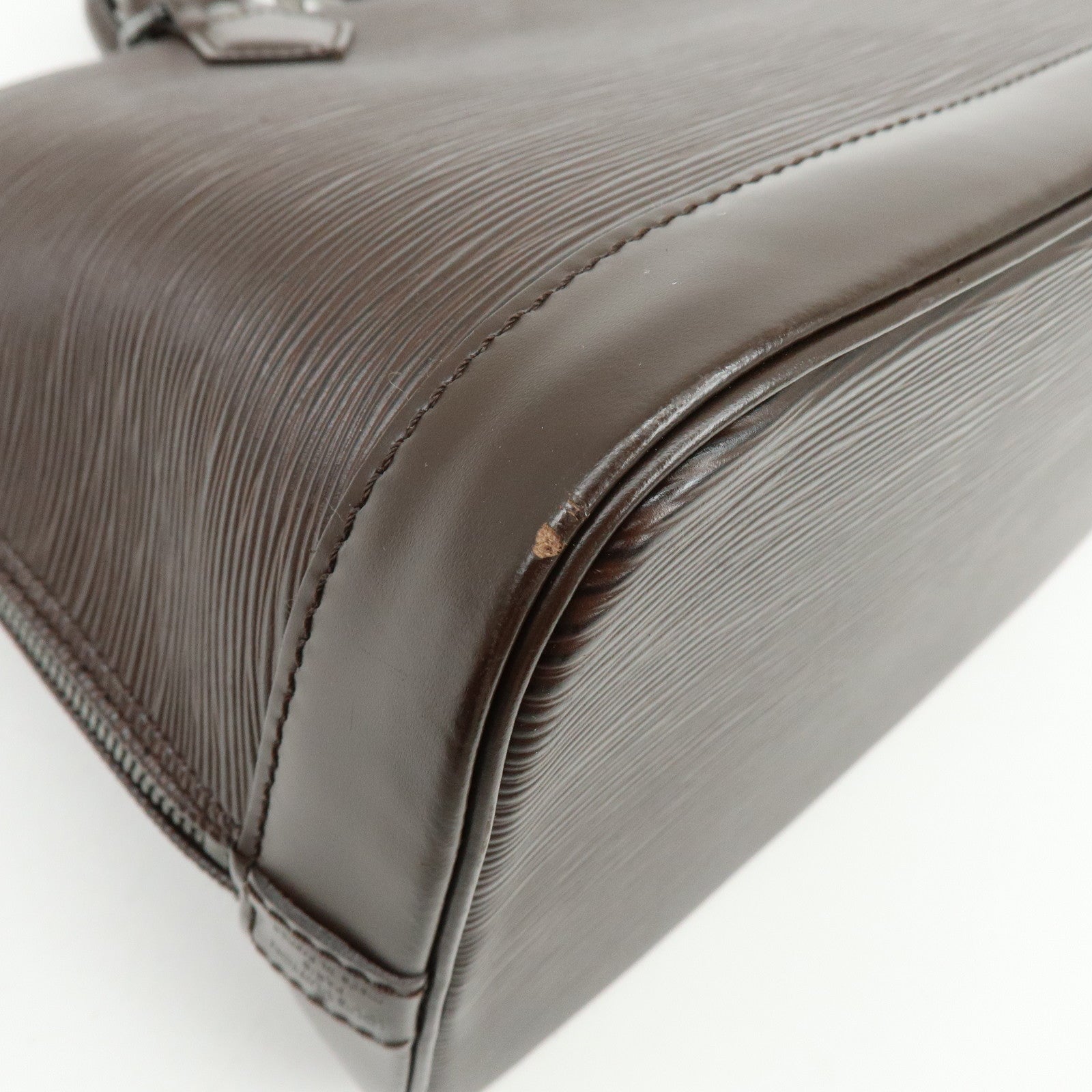 Louis Vuitton Epi Leather Alma Hand Bag Mocha Brown M5214D