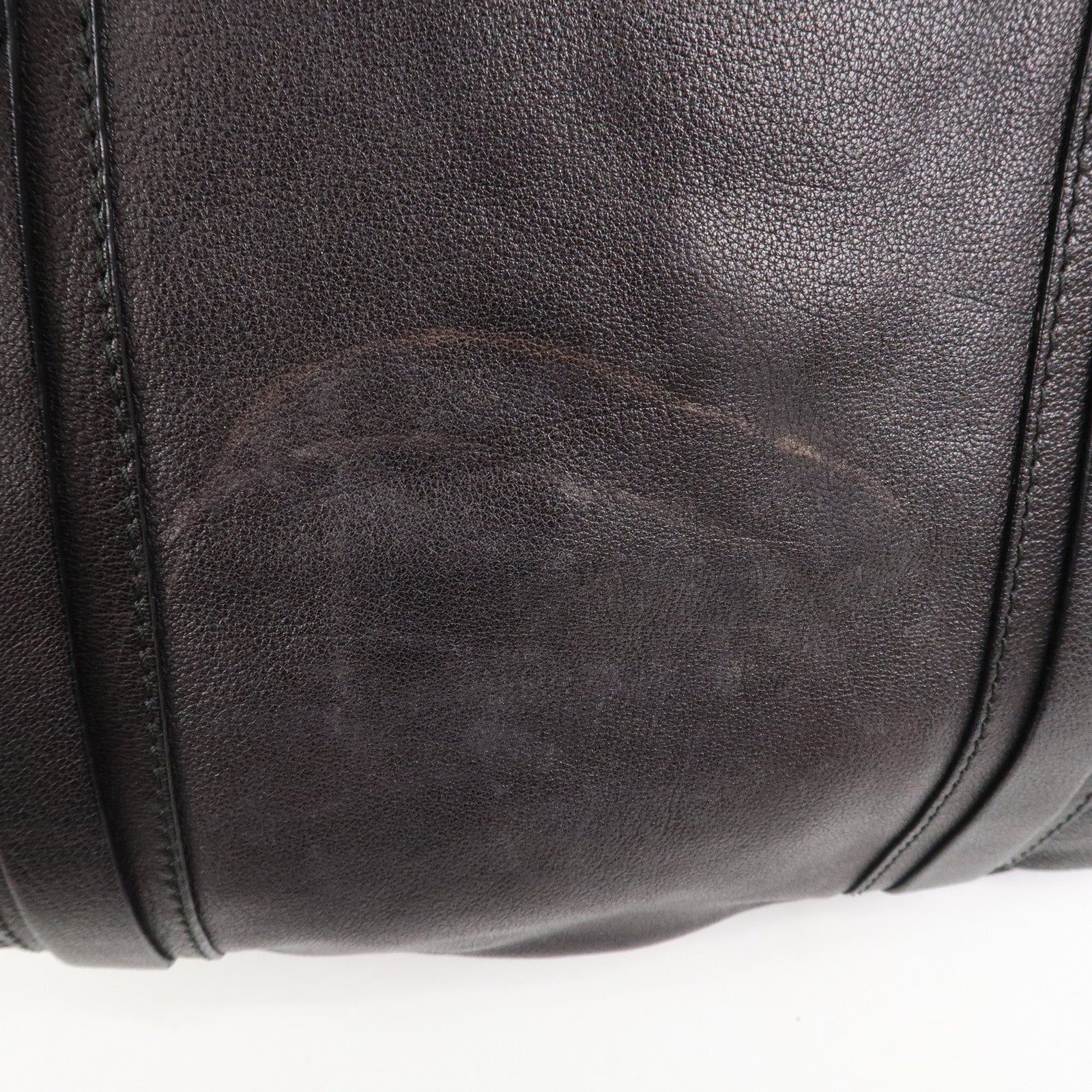 BURBERRY Logo Leather Tote Bag Shoulder Bag Black