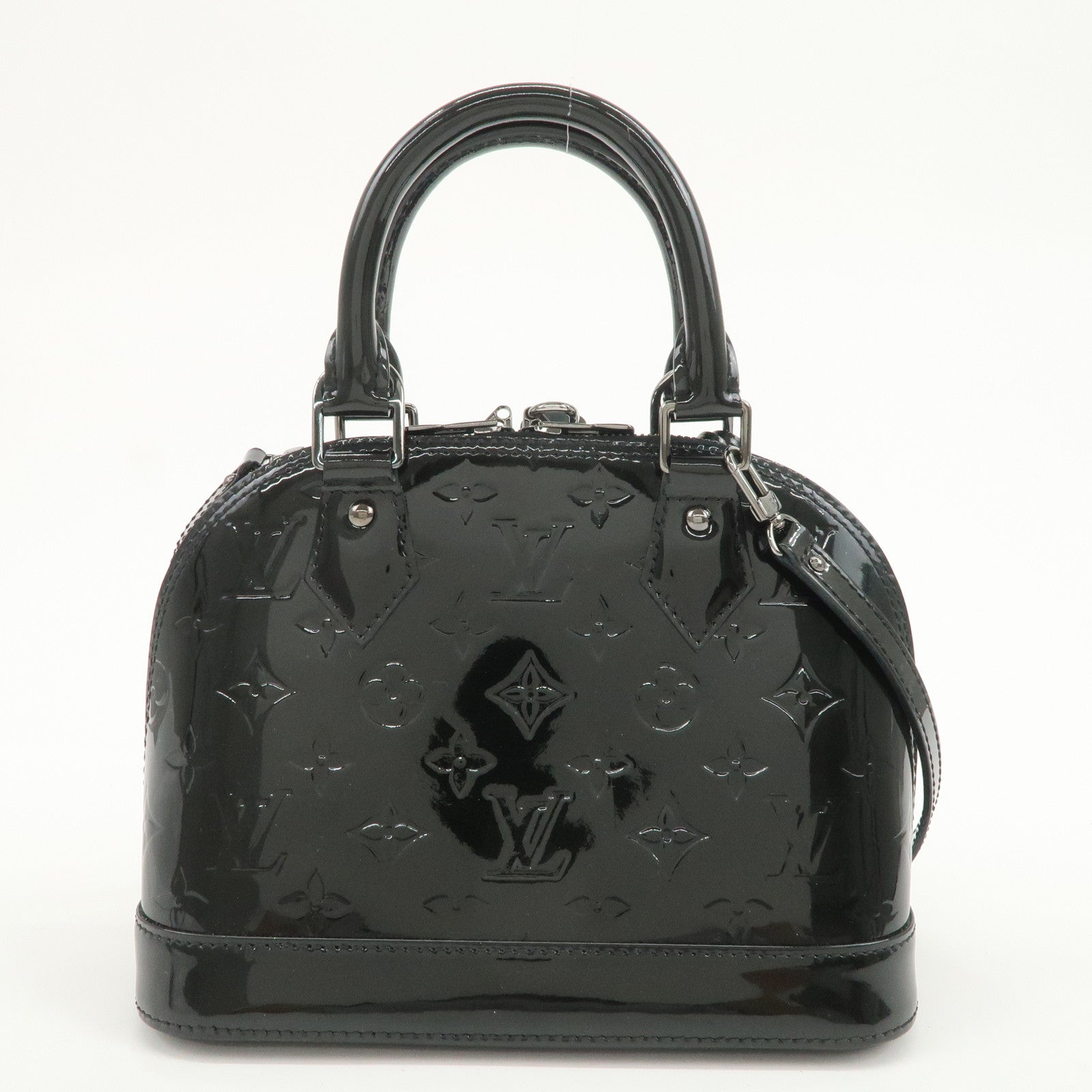 Louis Vuitton Monogram Vernis Alma BB 2Way Hand Bag M90063