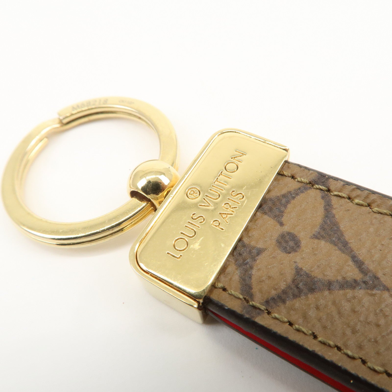 Louis Vuitton Monogram Reverse Porte Cles Dragonne Key Chain M68218