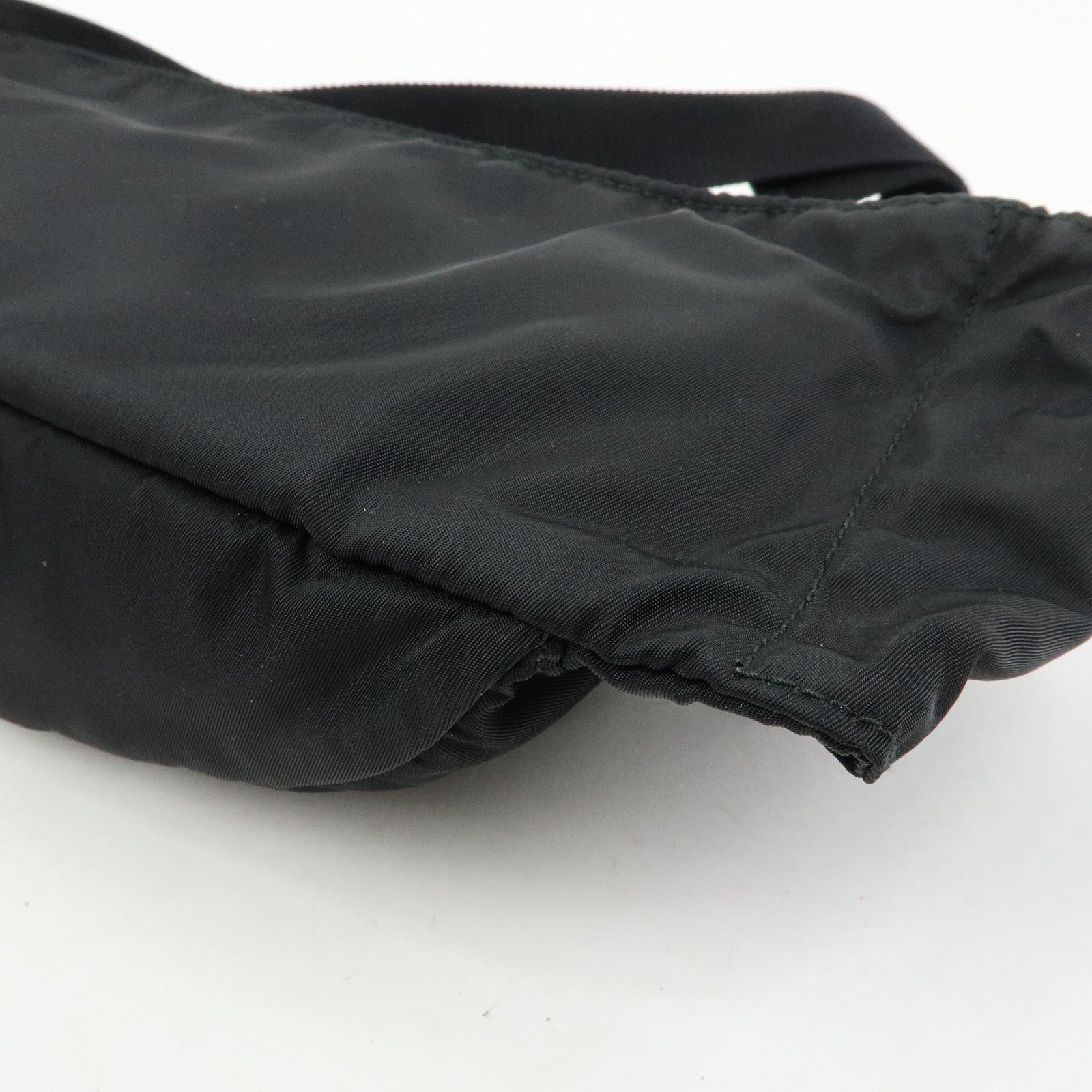 PRADA Triangle Logo Nylon Saffino Leather Waist Bag Body Bag 2VL132