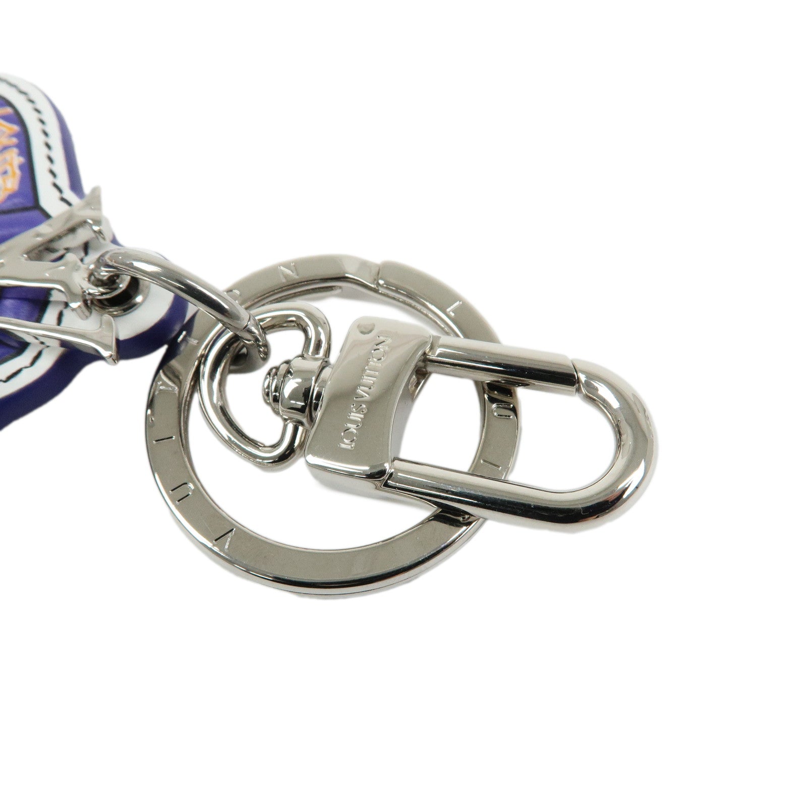 Louis Vuitton Porte Cles LV Varsity Jacket Bag Charm Purple MP3385