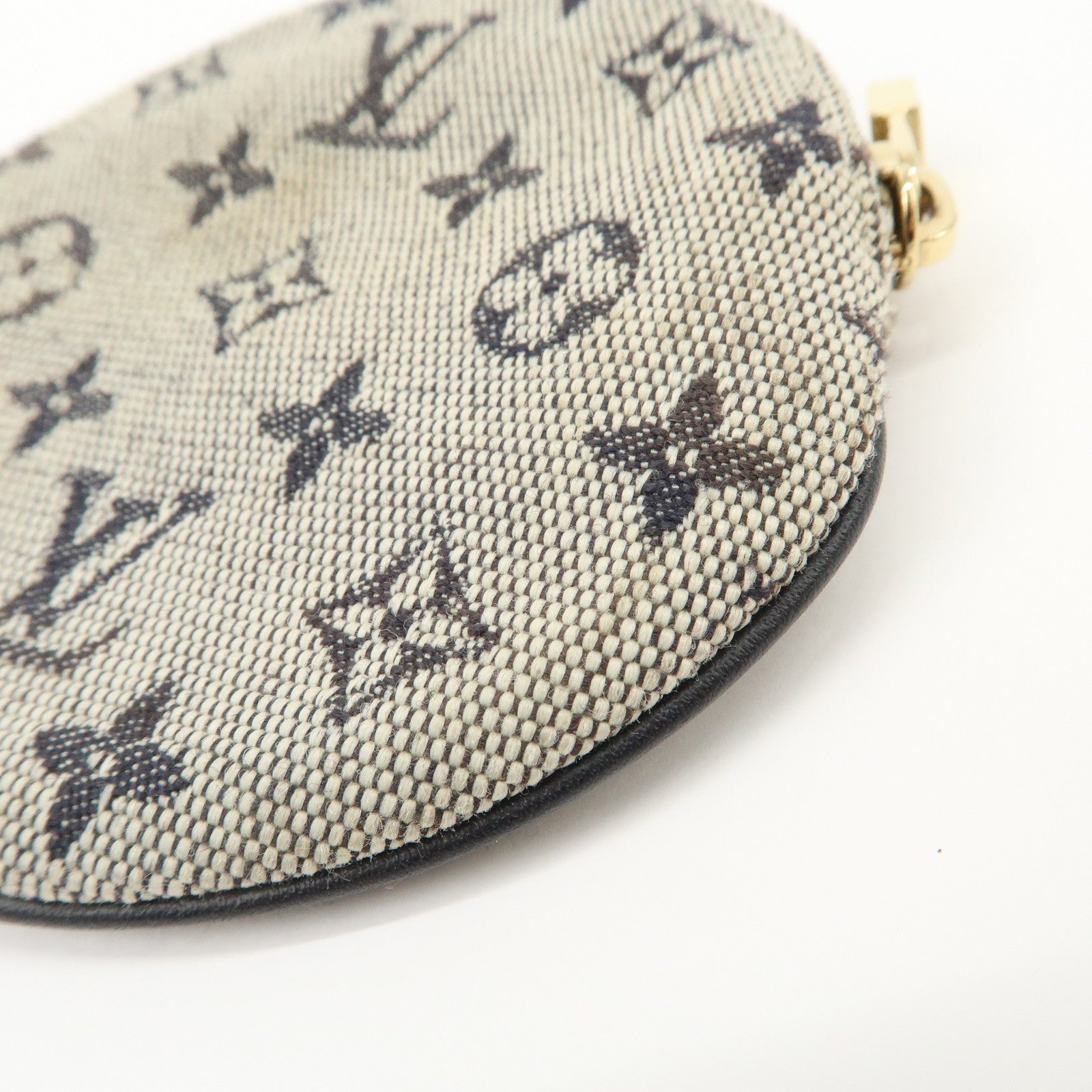 Louis Vuitton Monogram Mini Porte Monnaie Coin Case Blue M92640