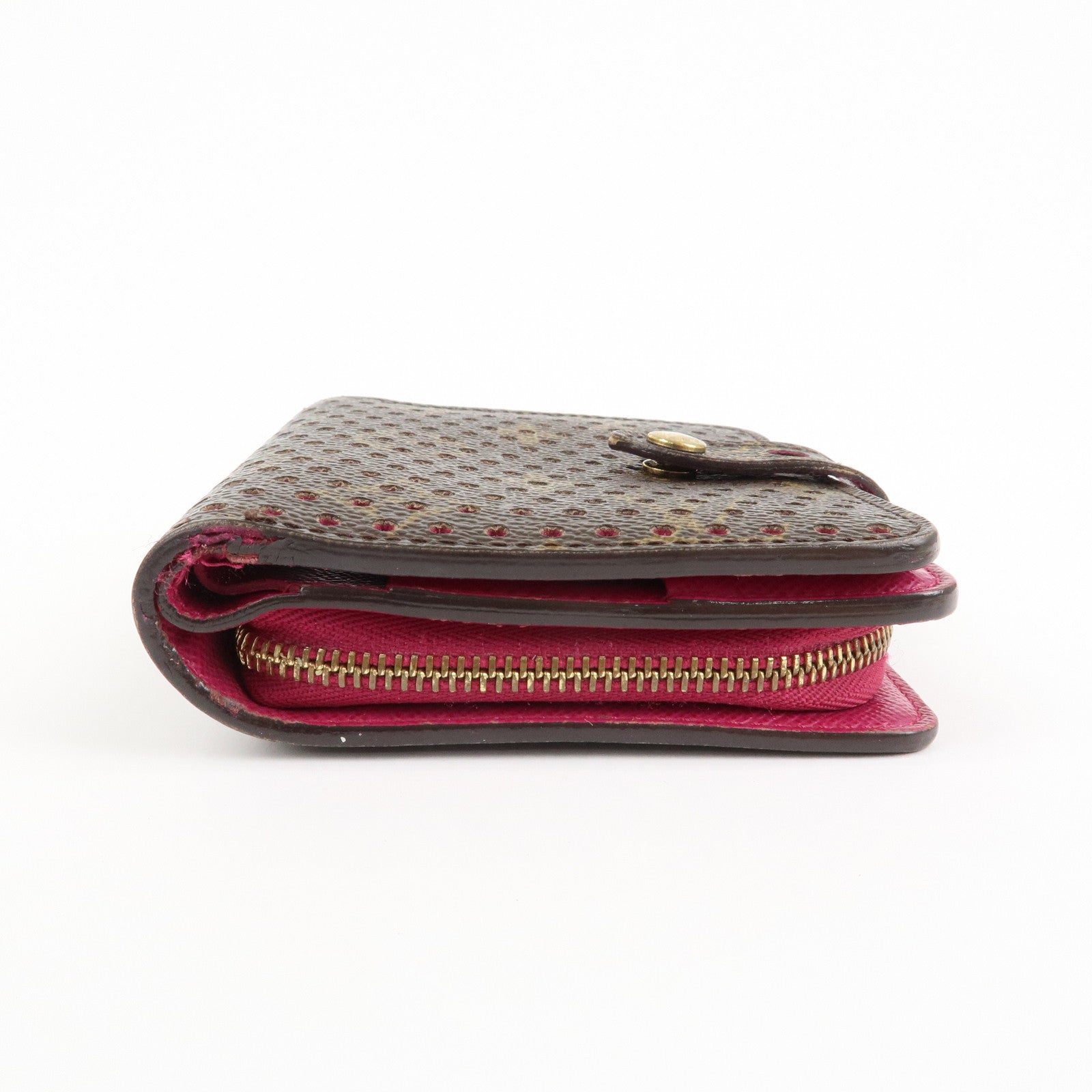 Louis Vuitton Monogram Perfor Compact Zip Fuchsia M95188 Used