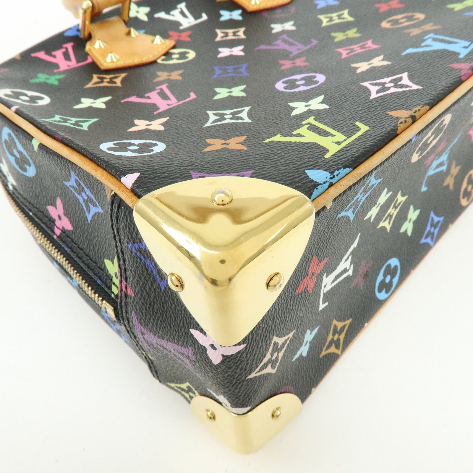 Louis Vuitton Monogram Trouville Multicolor Hand Bag Noir M92662
