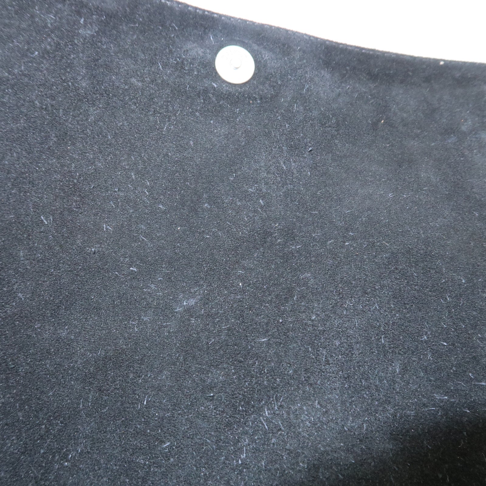 GUCCI Bamboo Suede Shoulder Bag Hand Bag Black 001・3239