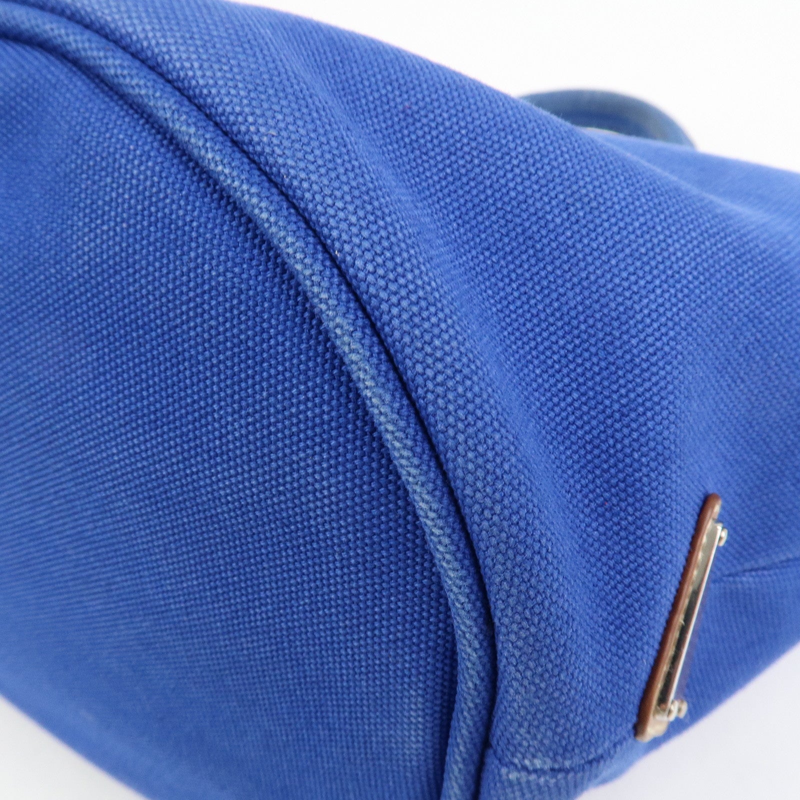 PRADA Canapa Canvas 2Way Bag Hand Bag Shoulder Bag Blue 1BG186
