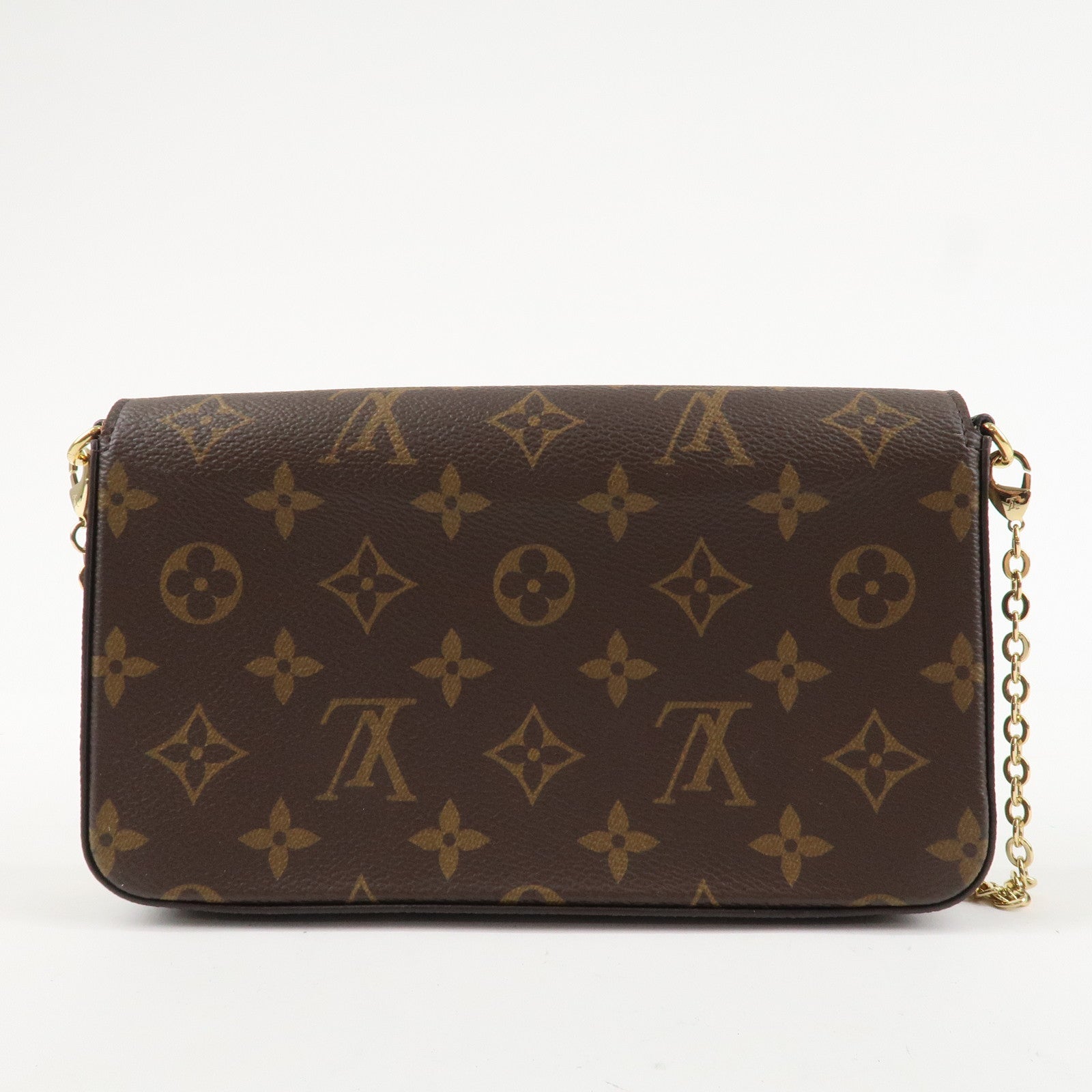 Louis Vuitton Monogram Pochette Félicie Shoulder Bag Brown M61276 Used