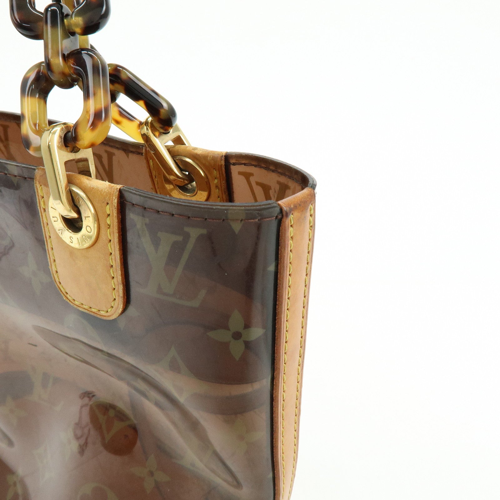 Louis Vuitton Monogram Cabas Ambre PM Tote Bag Clear Brown M92502
