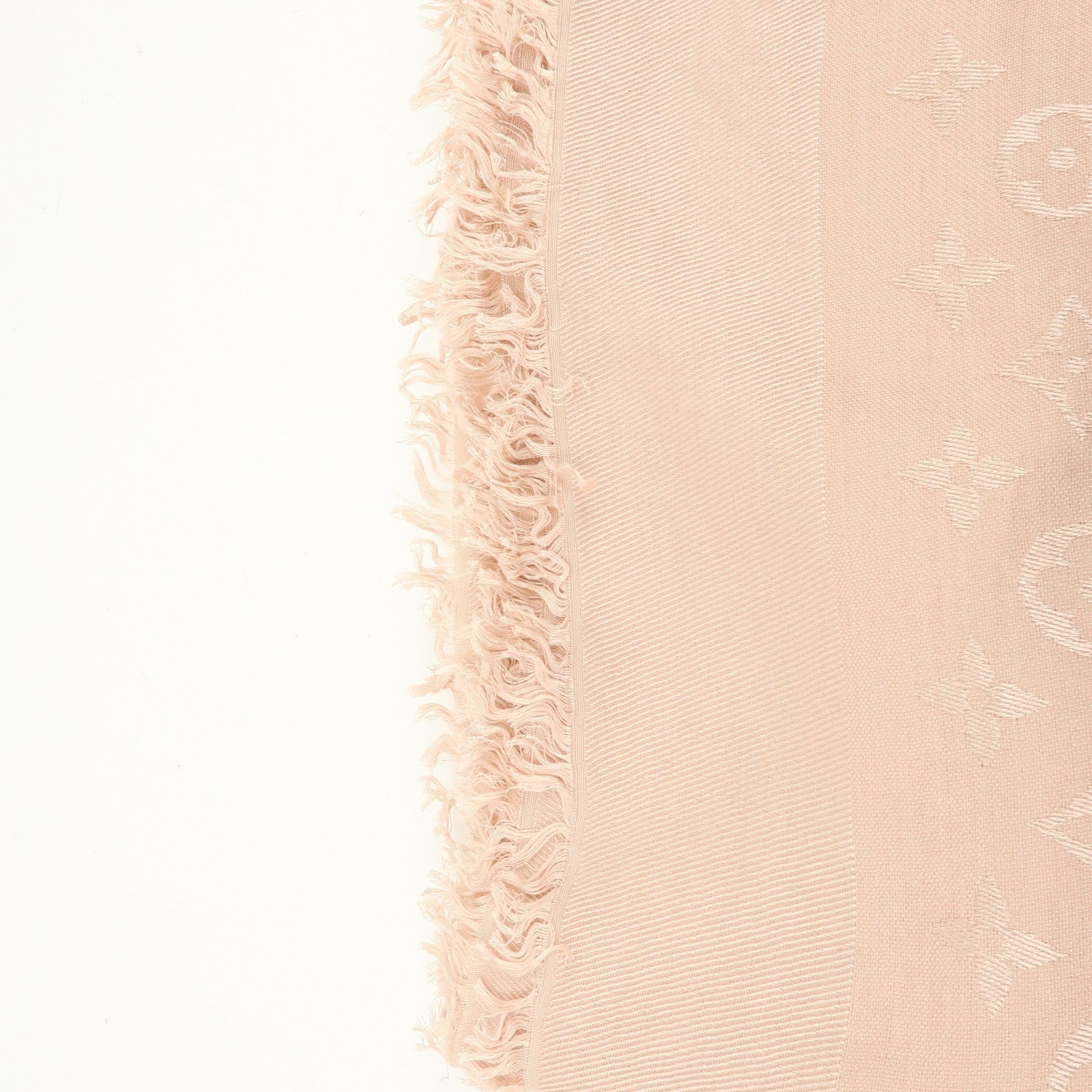 Louis Vuitton Monogram Silk Wook Scarf Shawl Pink 402336