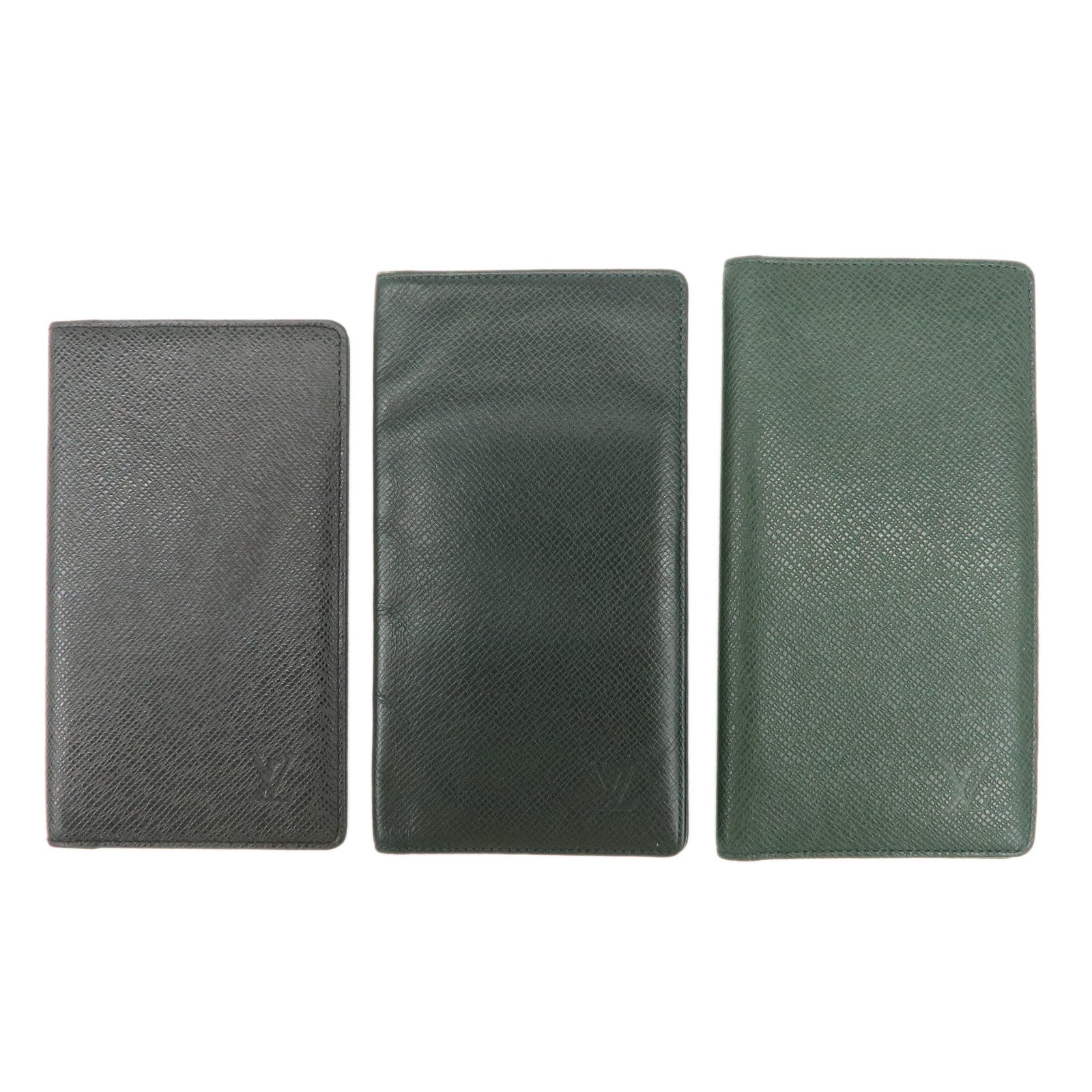 Louis Vuitton Taiga Set of 3 Long Wallet Ardoise R20425/M30394 Used