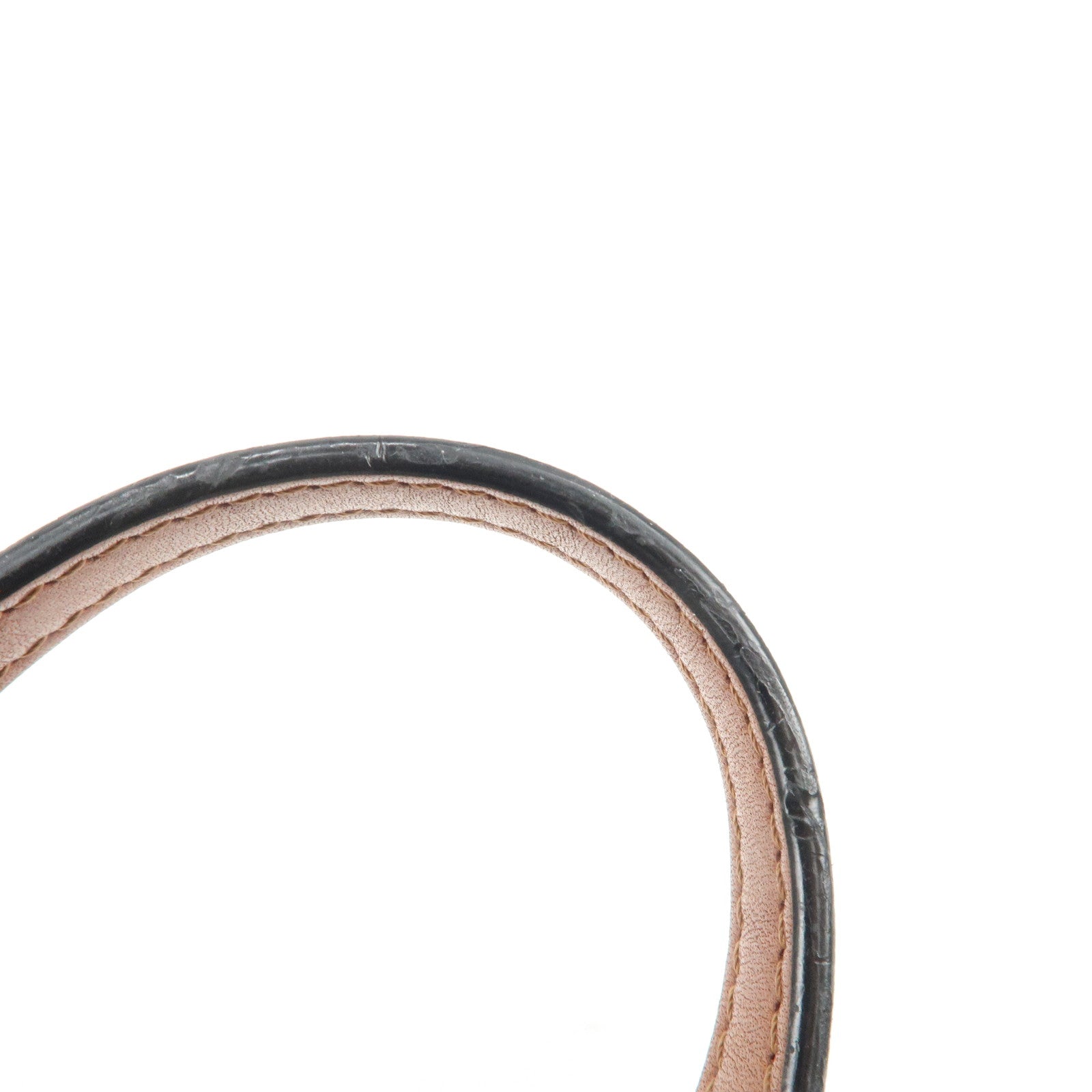 Chloe Logo Embossed Leather Shoulder Bag Hand Bag Brown