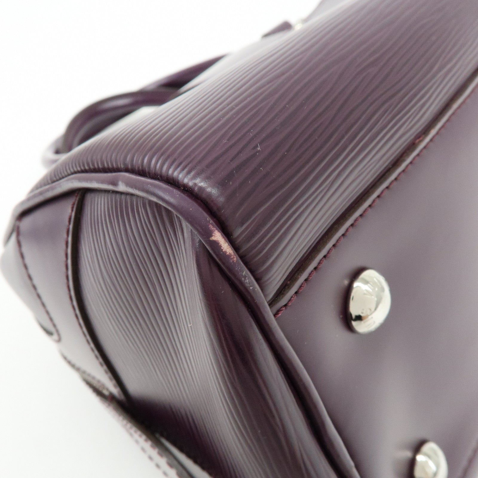 Louis Vuitton Epi Bowling Montaigne GM Hand Bag Cassis M5931K