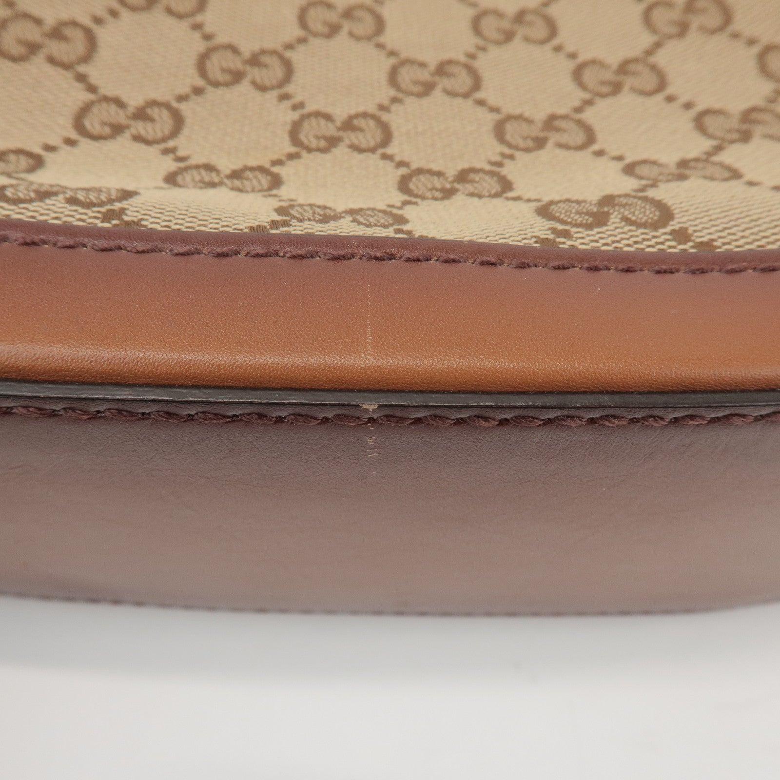 GUCCI Sherry GG Canvas Leather Lady Web Shoulder Bag 383848