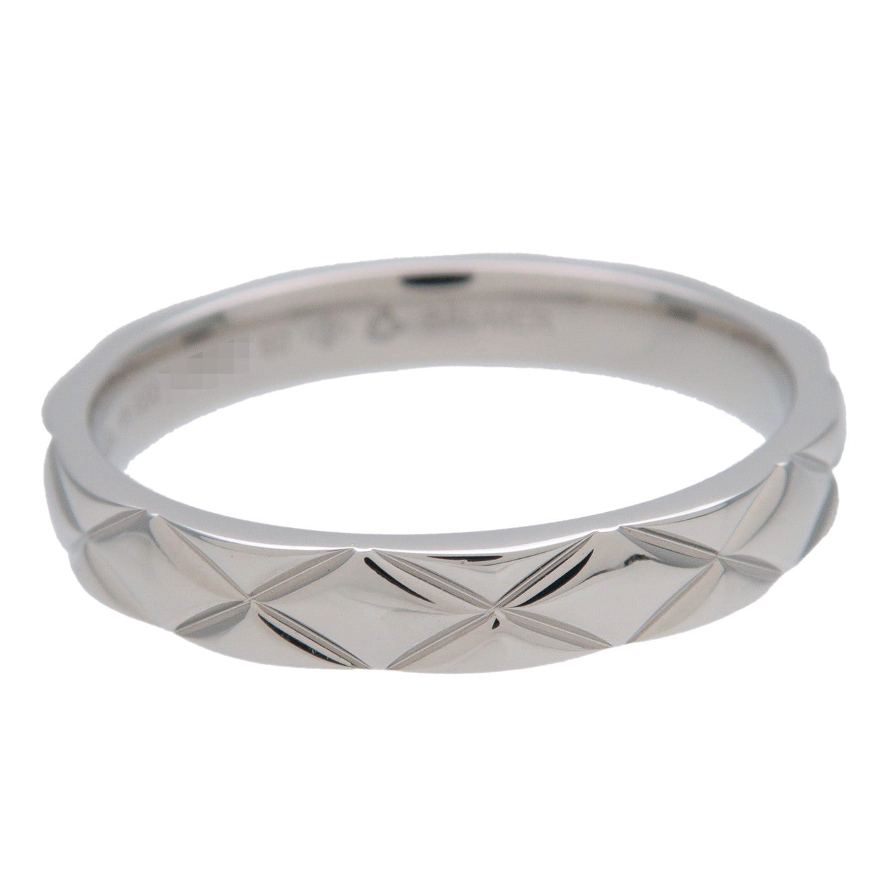CHANEL Matelasse Ring #60 PT950 Platinum US 9-9.5 EU60 J2820