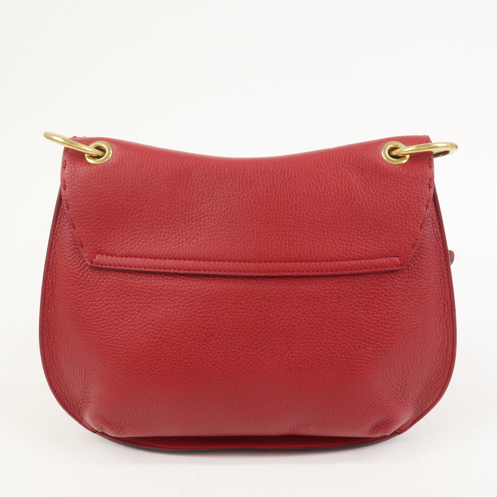 GUCCI GG Marmont Tiger Head Leather Shoulder Bag Red 409154