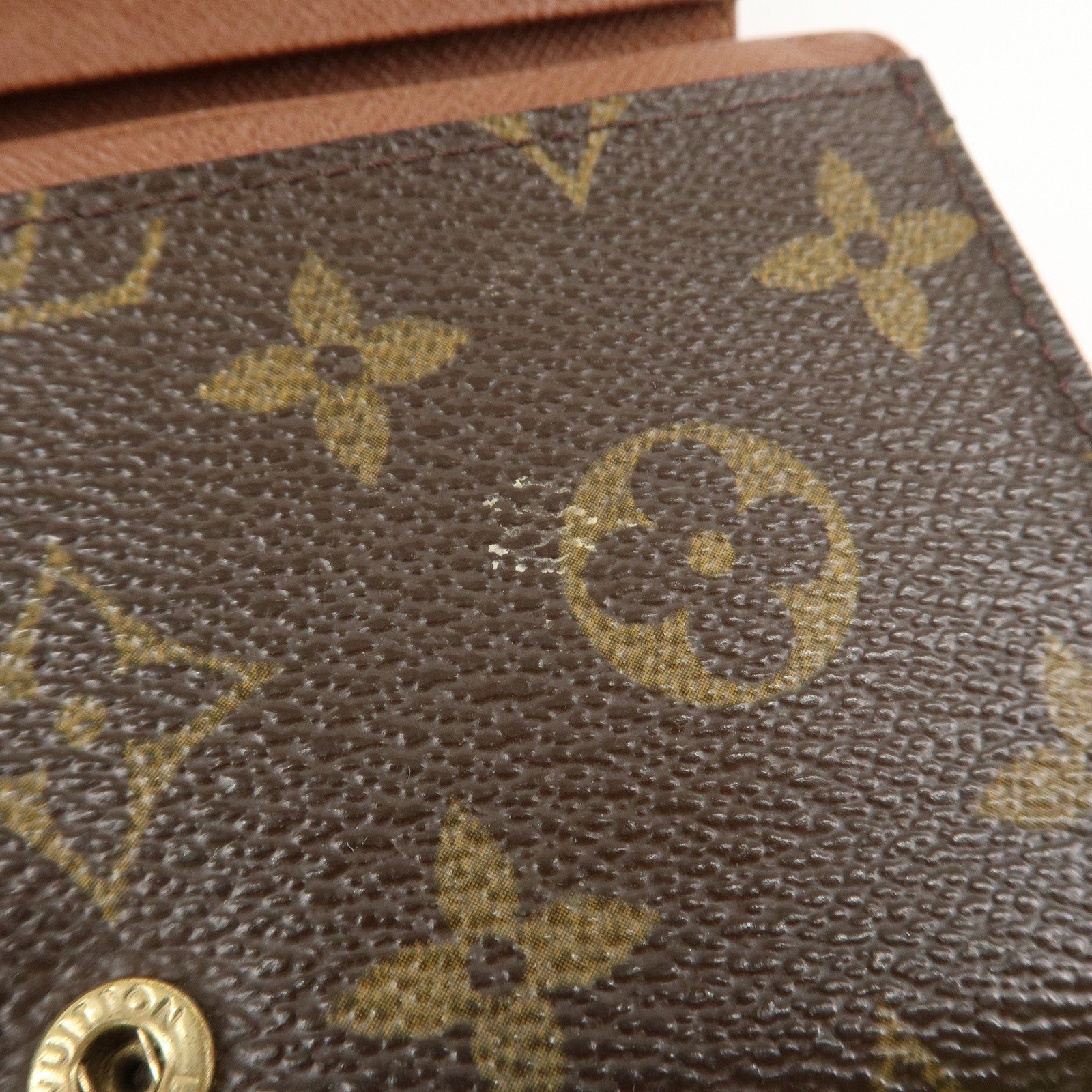 Louis Vuitton Set of 2 Monogram Canvas Wallet M61723 M61736 Used