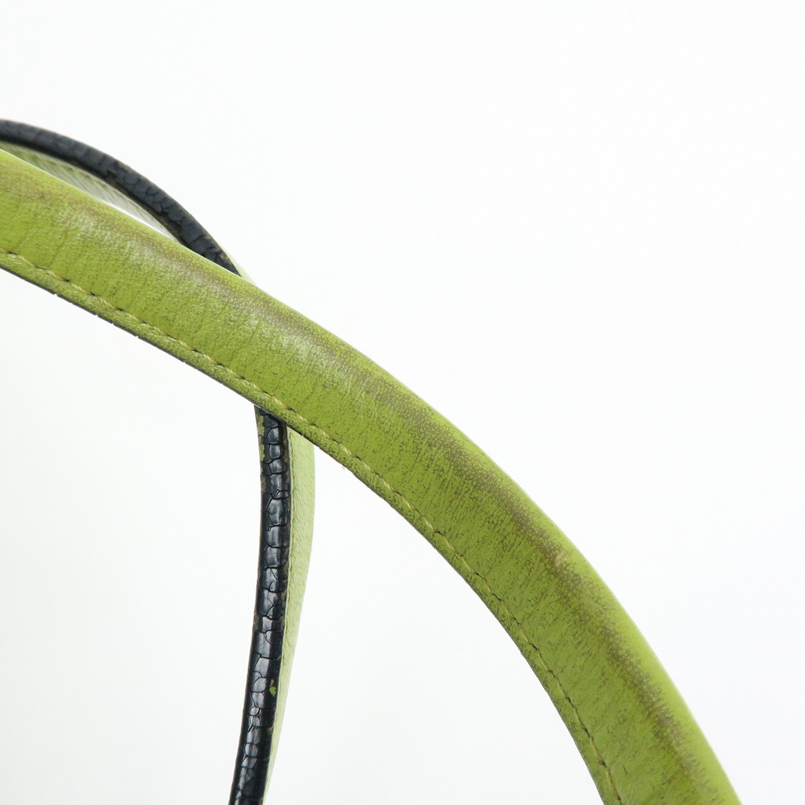 LOEWE Heritage Leather Tote Bag Hand Bag Light Green