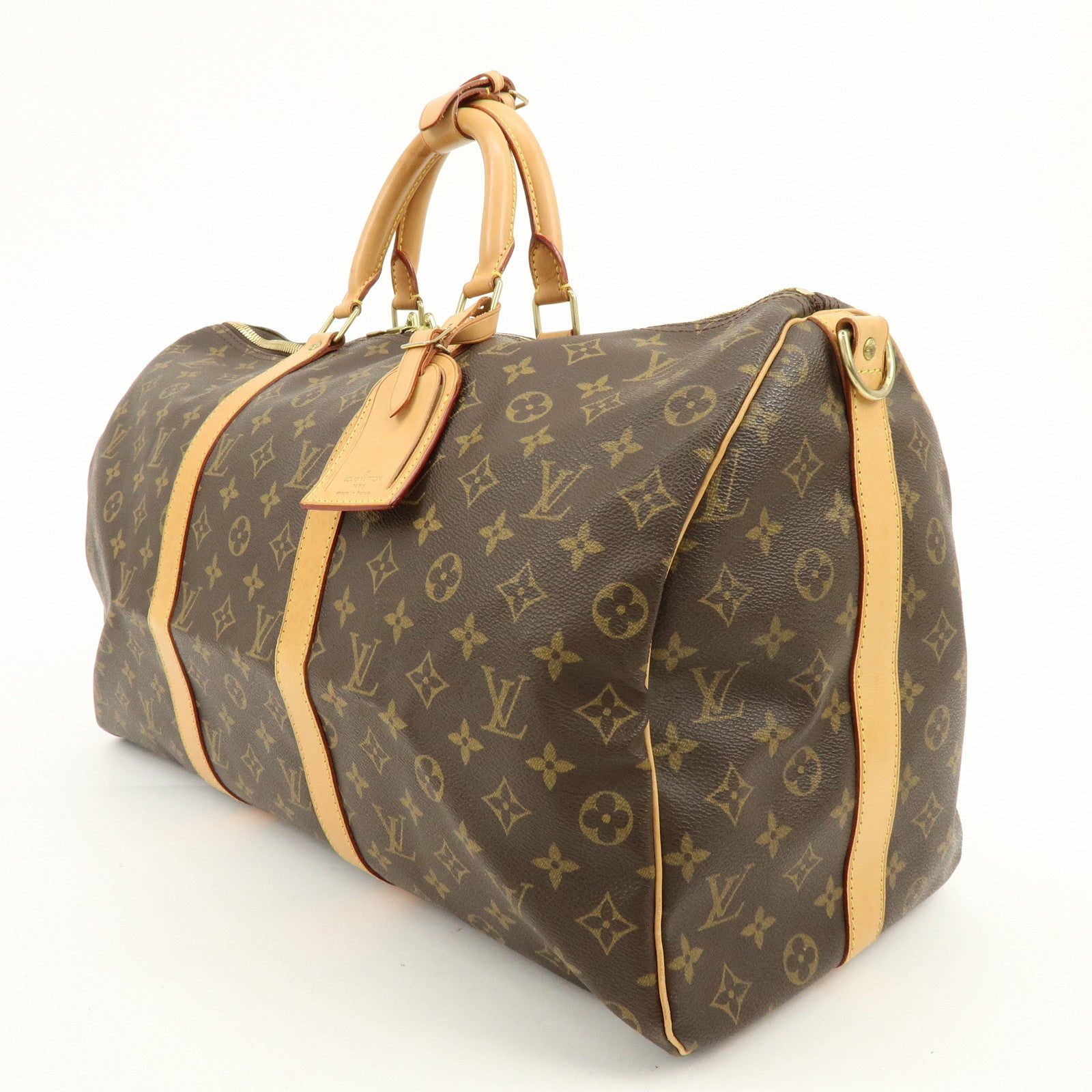 Louis Vuitton Monogram Keep All Bandouliere 50 Boston Bag M41416